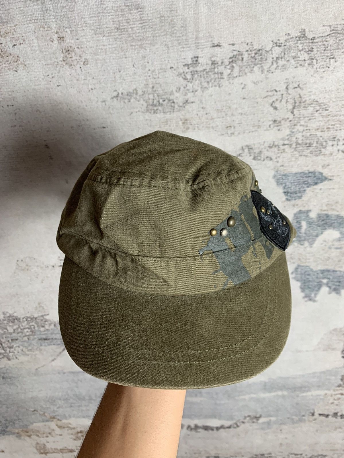 14th Addiction × Hysteric Glamour × Japanese Brand Japanese Vintage Studded Cap Size ONE SIZE - 2 Thumbnail