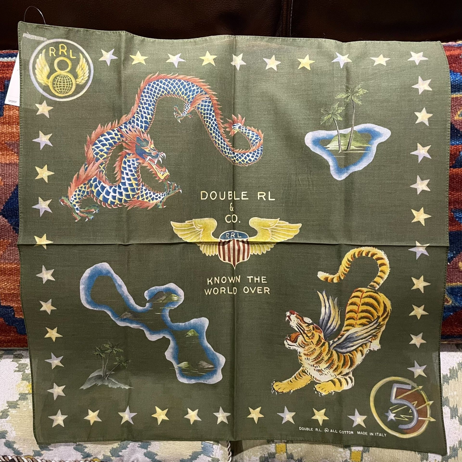 RRL Ralph Lauren RRL Double RL Hawaiian Military Scarf Size ONE SIZE - 1 Preview