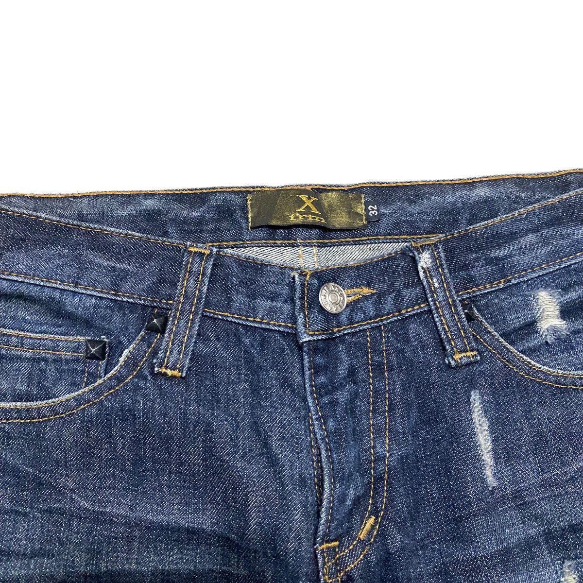 Le Grande Bleu (L.G.B.) Xfrm Clawmark Denim Flare Jeans Size US 32 / EU 48 - 6 Thumbnail