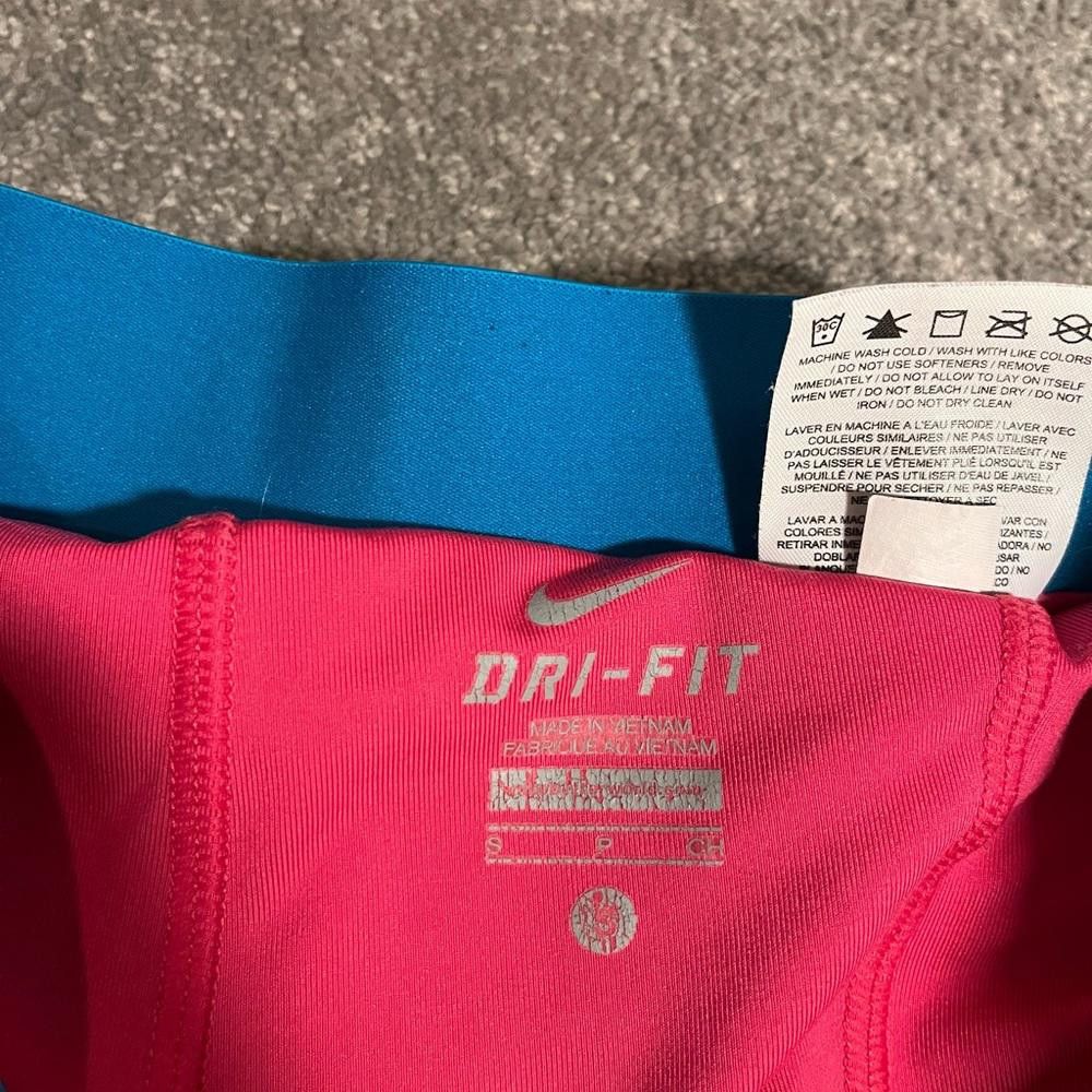 Nike Nike Dri-fit Orange/Pink 2 In 1 Running Compression Shorts Size 28" / US 6 / IT 42 - 6 Thumbnail