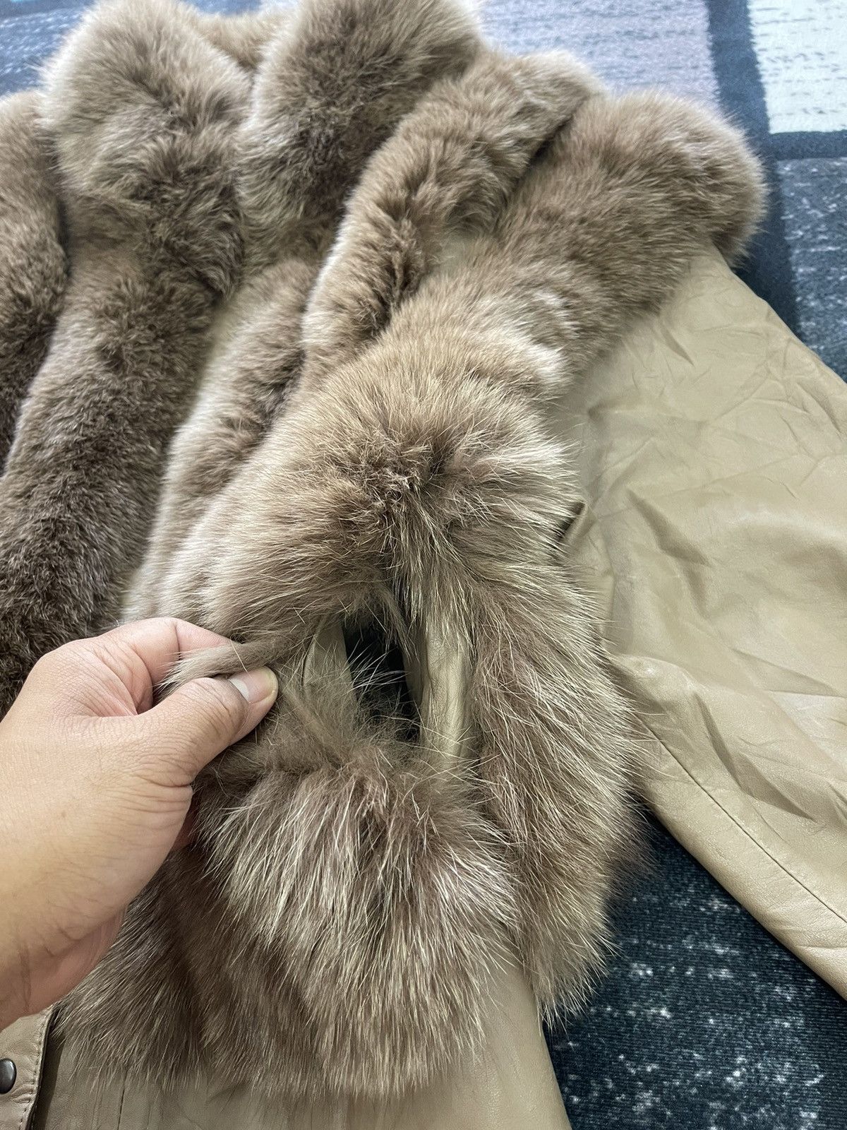 Vintage VINTAGE REAL FUR NICE LEATHER JACKET Size US M / EU 48-50 / 2 - 13 Thumbnail