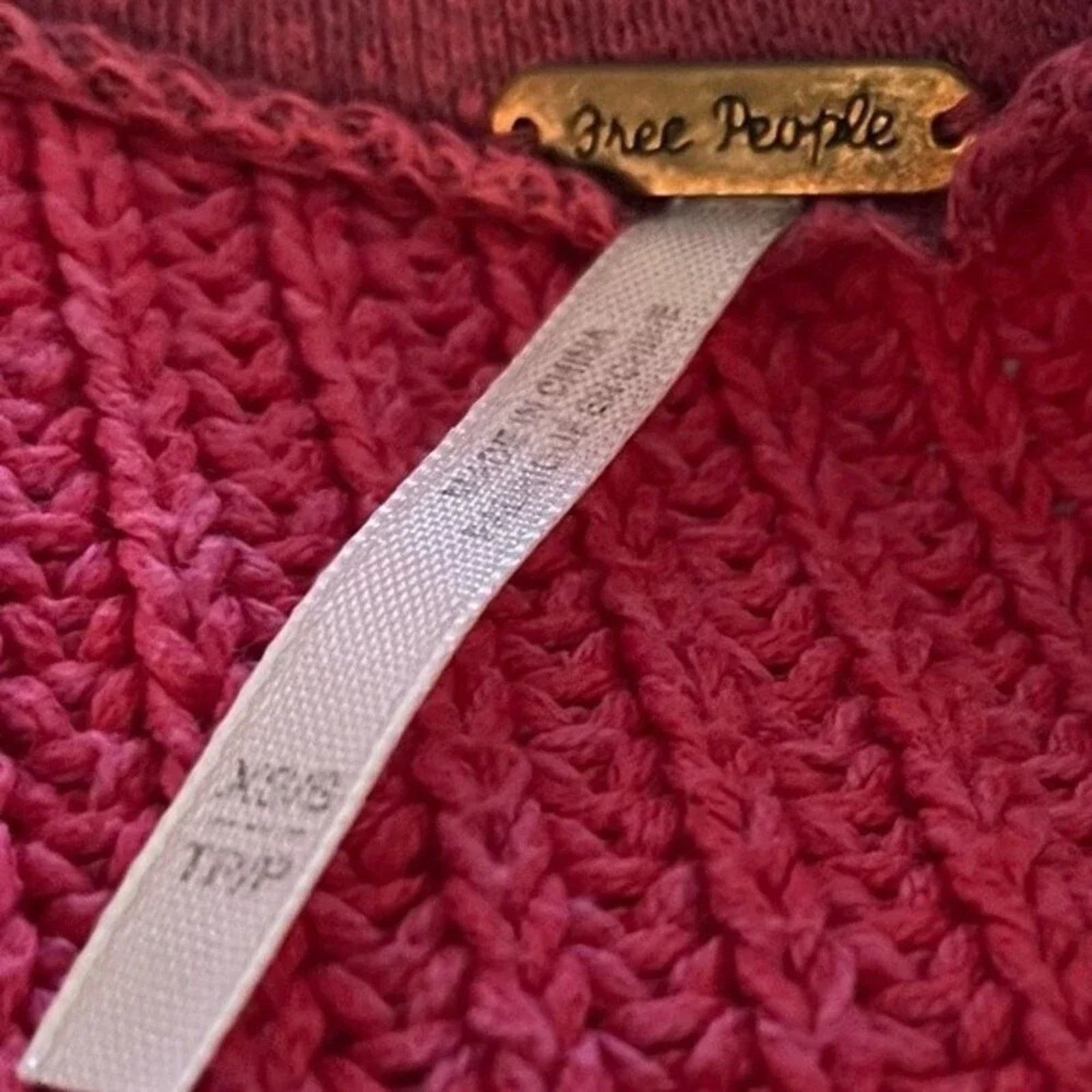 Free People Free People cable knit sweater. Oversized size XS petite Size XS / US 0-2 / IT 36-38 - 2 Thumbnail