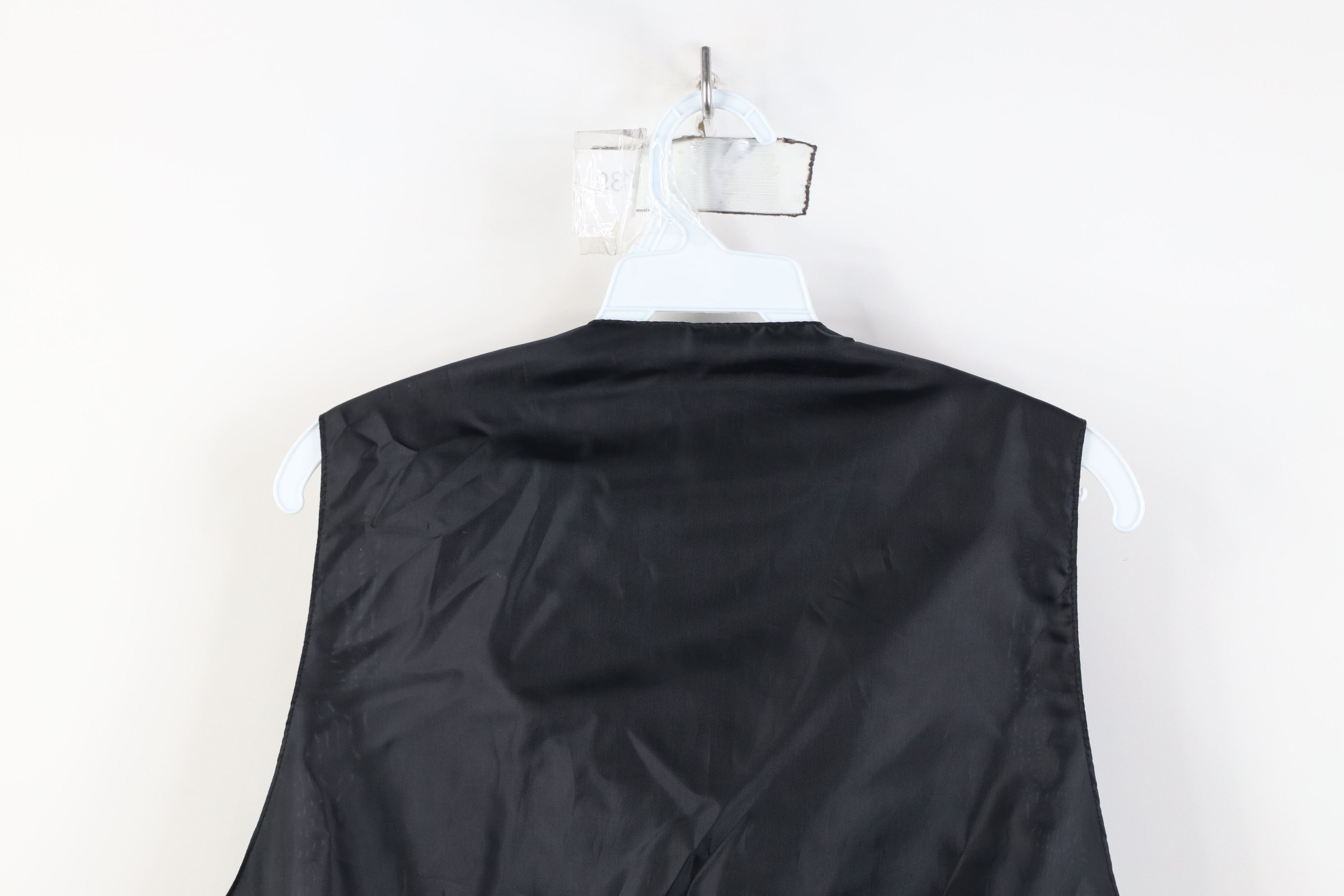 Vintage Vintage 90s Streetwear Button Leather Suit Vest Jacket Black Size US XL / EU 56 / 4 - 13 Thumbnail