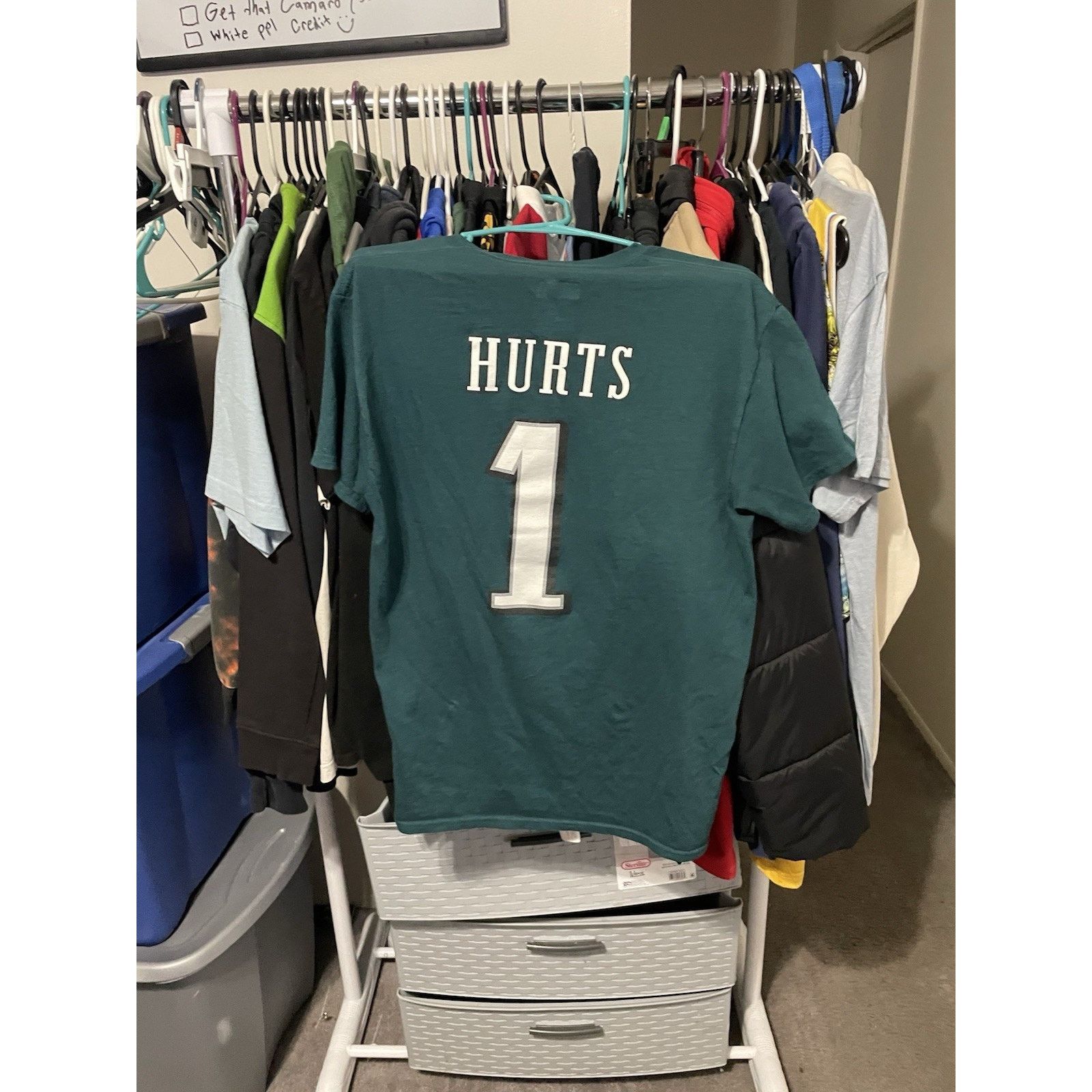 Nike Size M- Mens Philadelphia Eagles #1 Jalen Hurts Jersey Green Size US M / EU 48-50 / 2 - 2 Thumbnail