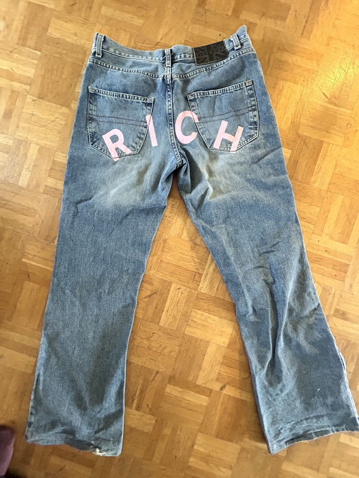 John Richmond John Richmond „RICH“ Pink Flared Denim Size US 32 / EU 48 - 3 Thumbnail