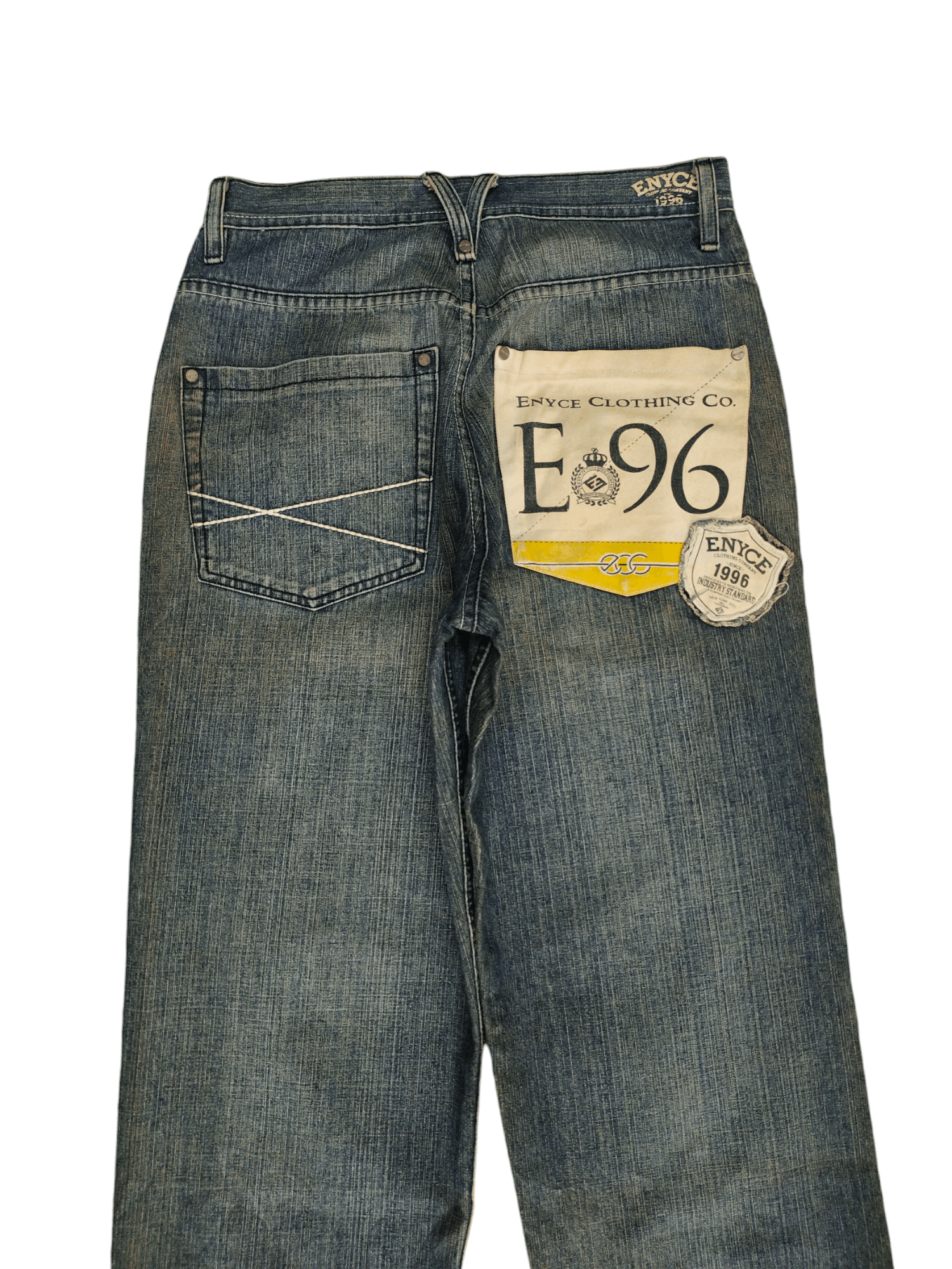 Enyce Crazy Vintage Y2k Enyce E96 Patches Jnco Style Baggy Jeans Size US 32 / EU 48 - 2 Thumbnail