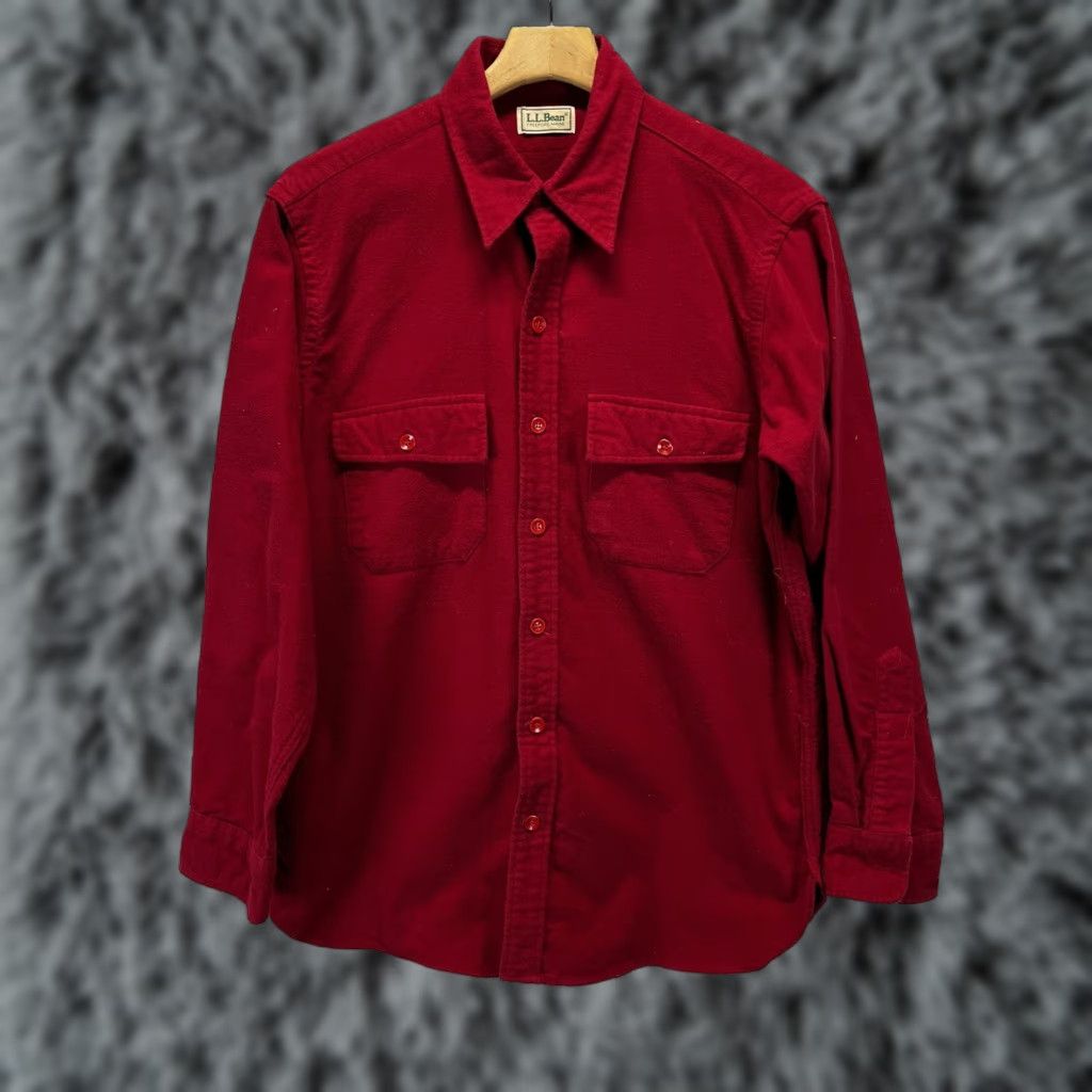Vintage VINTAGE L.L. Bean Flannel Shirt Mens 16.5 Red 2 Pocket Made USA Button Up 80s Size US XL / EU 56 / 4 - 1 Thumbnail