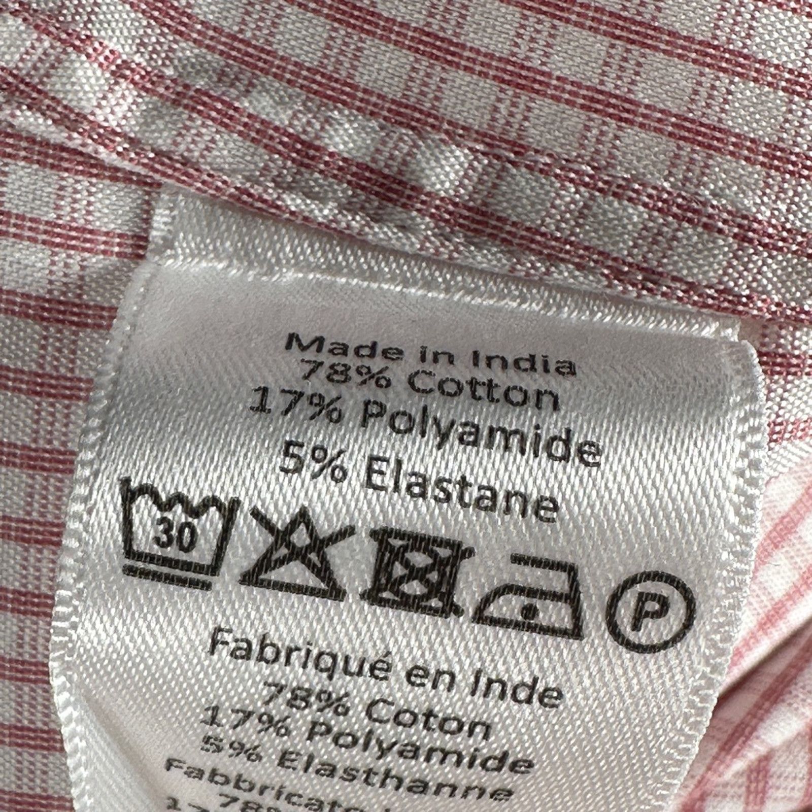 Pink Thomas Pink Button Up Shirt White Pink Windowpane 16 / 41 Size US L / EU 52-54 / 3 - 9 Thumbnail