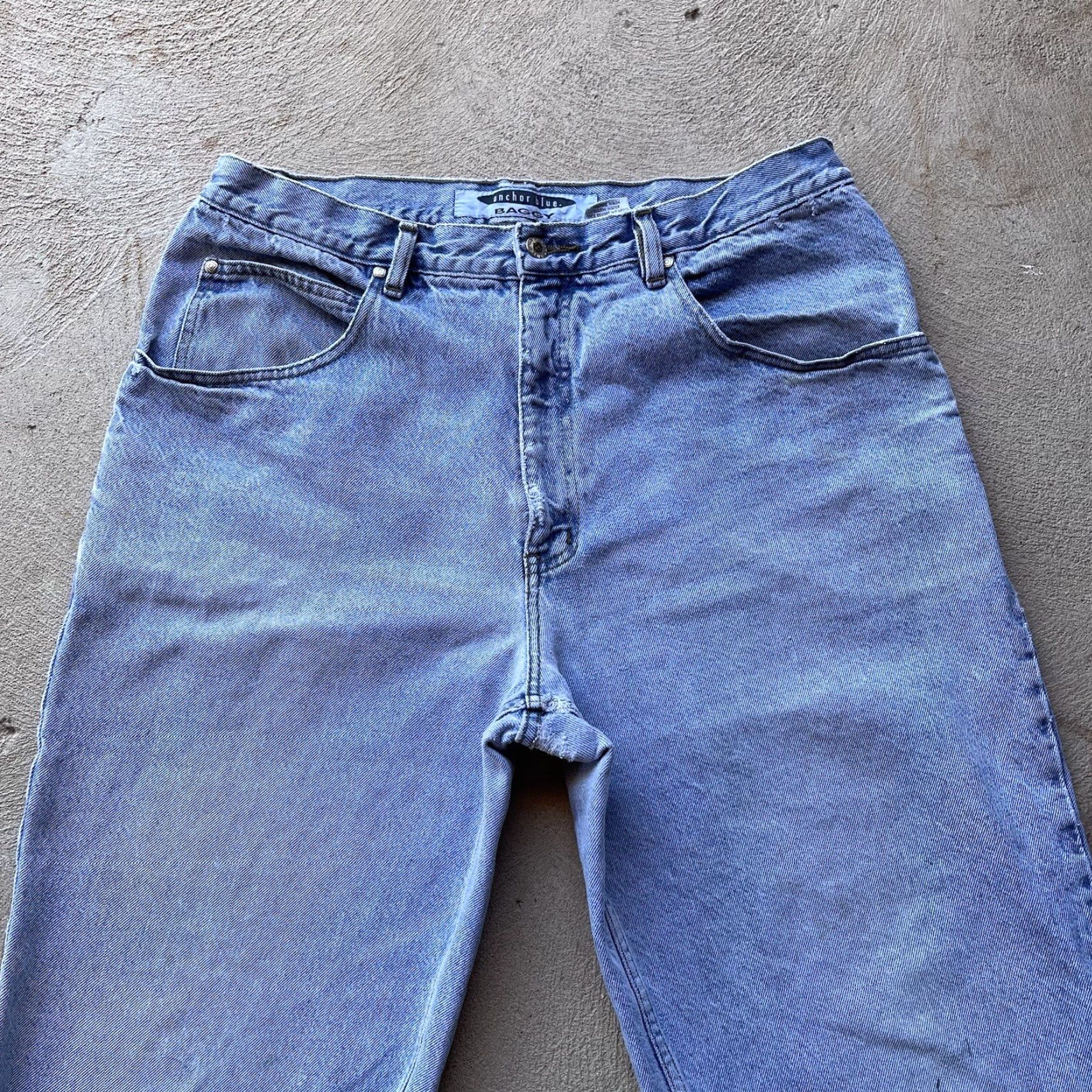 Anchor Blue VINTAGE Anchor Blue Jeans Mens 36x32 Denim Pants 90s Grunge Wide-Leg Baggy Relaxed Regular Inseam 32 Blue Mens Size US 36 / EU 52 - 2 Thumbnail