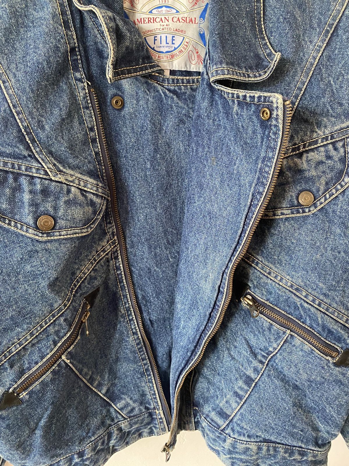 Vintage × Wrangler VTG 90s Wrangler Auth Western jacket jeans denim mens Large Size US M / EU 48-50 / 2 - 5 Thumbnail