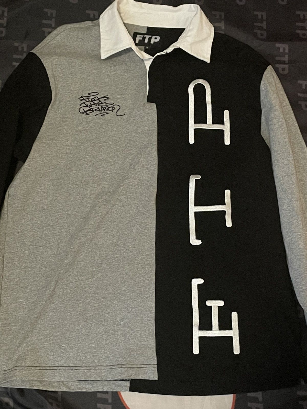 Fuck The Population × G59 Records FTP Split Rugby Shirt Size US M / EU 48-50 / 2 - 2 Thumbnail