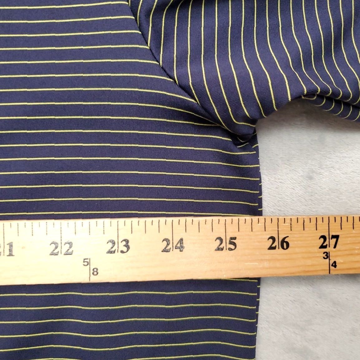 Under Armour Under Armour Polo Shirt Mens XL Navy Blue Striped Performance Golf Loose Fit Shirt Size US XL / EU 56 / 4 - 8 Thumbnail