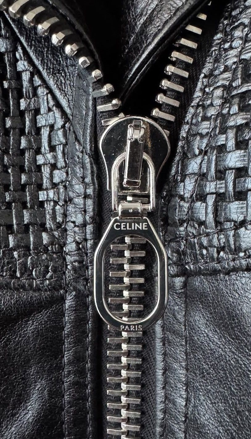 Celine Celine 24FW cropped texture leather biker jacket sz46 Size US S / EU 44-46 / 1 - 7 Thumbnail