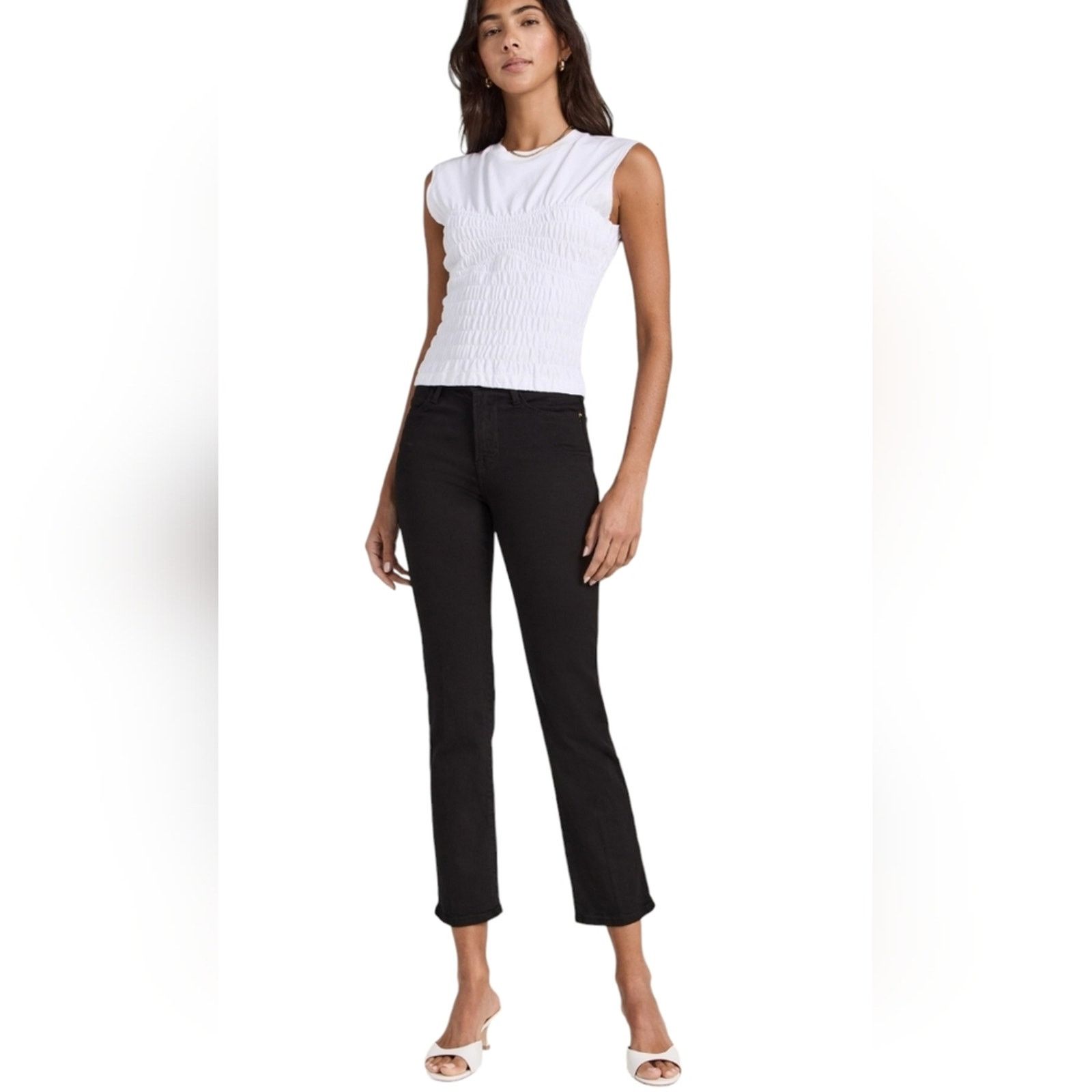 Frame FRAME Le High Straight Jeans in Film Noir 29 Size 29" - 1 Thumbnail
