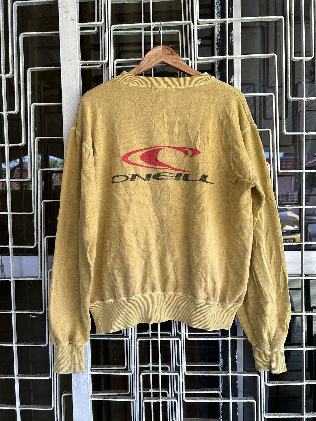 image of Oneill x Ron Jon Surf Shop 90's O’Neill Surf Crew Neck Sweatshirt in Yellow, Men's (Size XL)