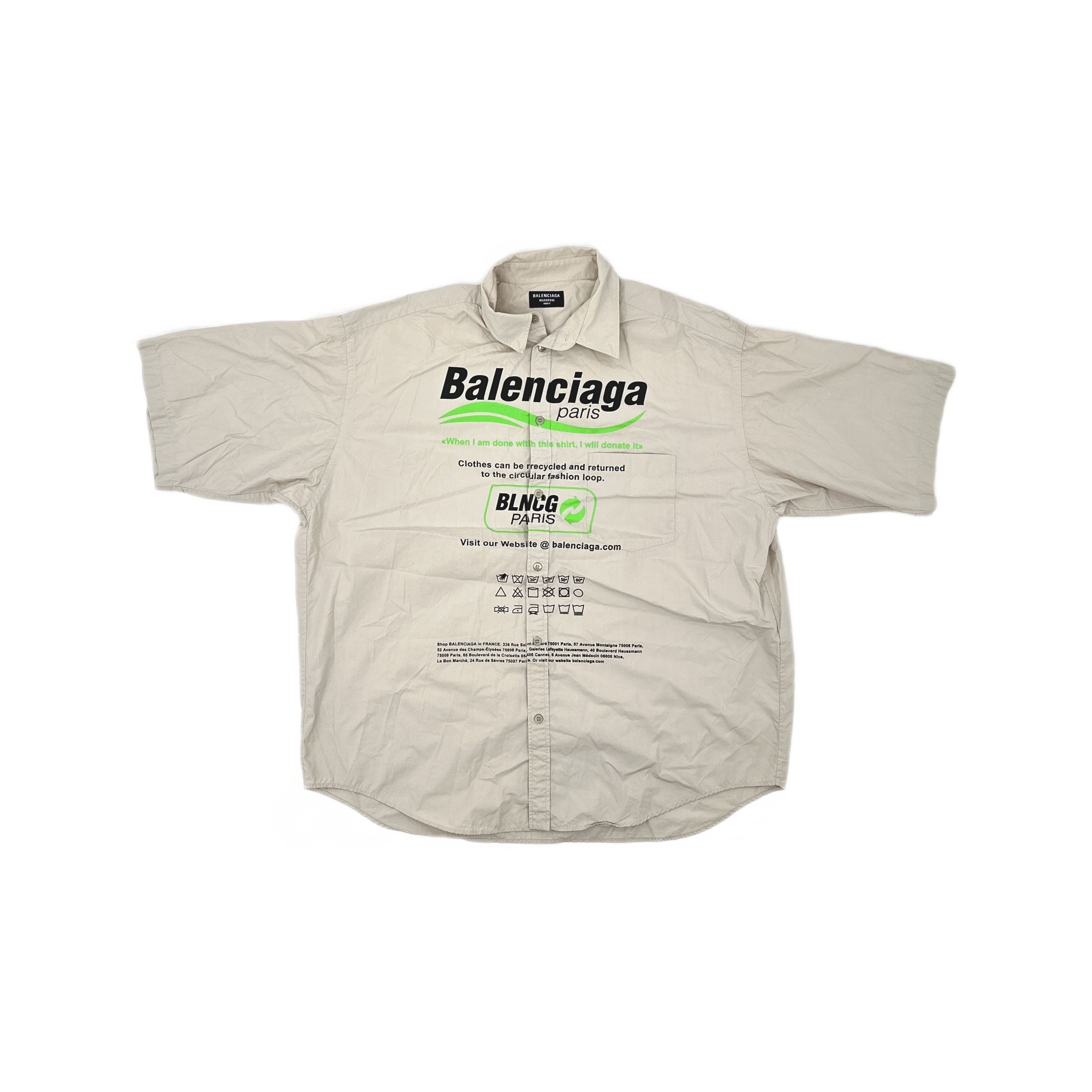 Balenciaga Balenciaga Wardrobe Graphic Shirt Size L Size US L / EU 52-54 / 3 - 1 Thumbnail