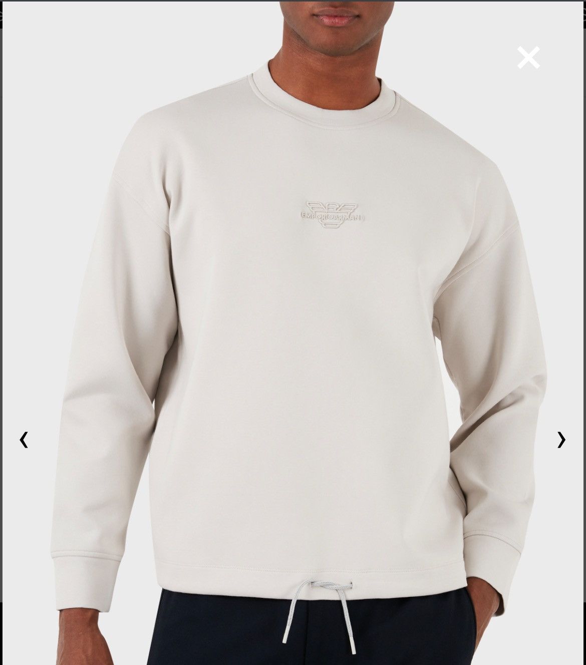 Armani × Emporio Armani Emporio Armani white cream sweater Size US L / EU 52-54 / 3 - 4 Thumbnail