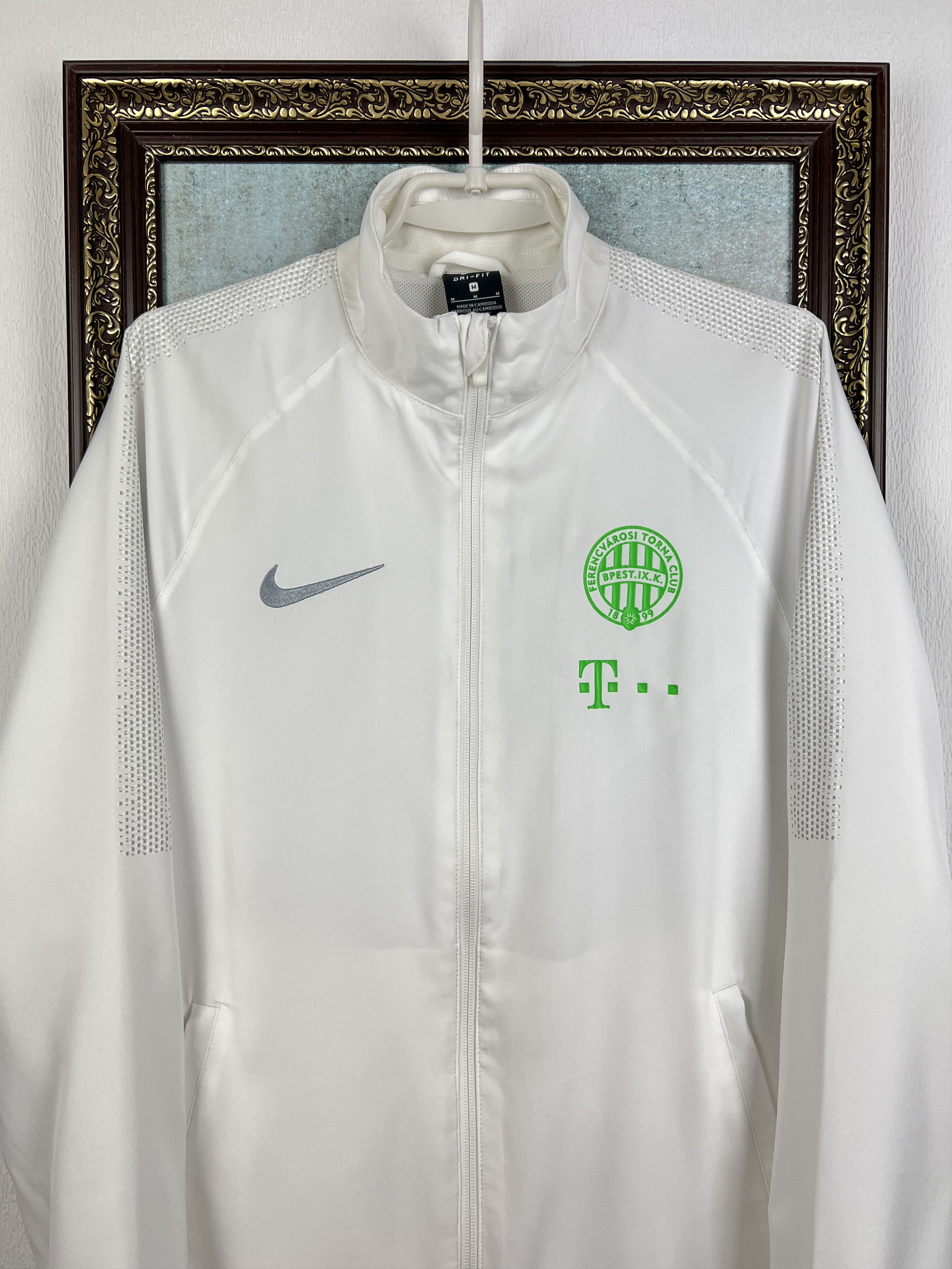 Nike NIke Ferencvaros Football Jacket Soccer Track Top Zip Rare Size US M / EU 48-50 / 2 - 2 Thumbnail
