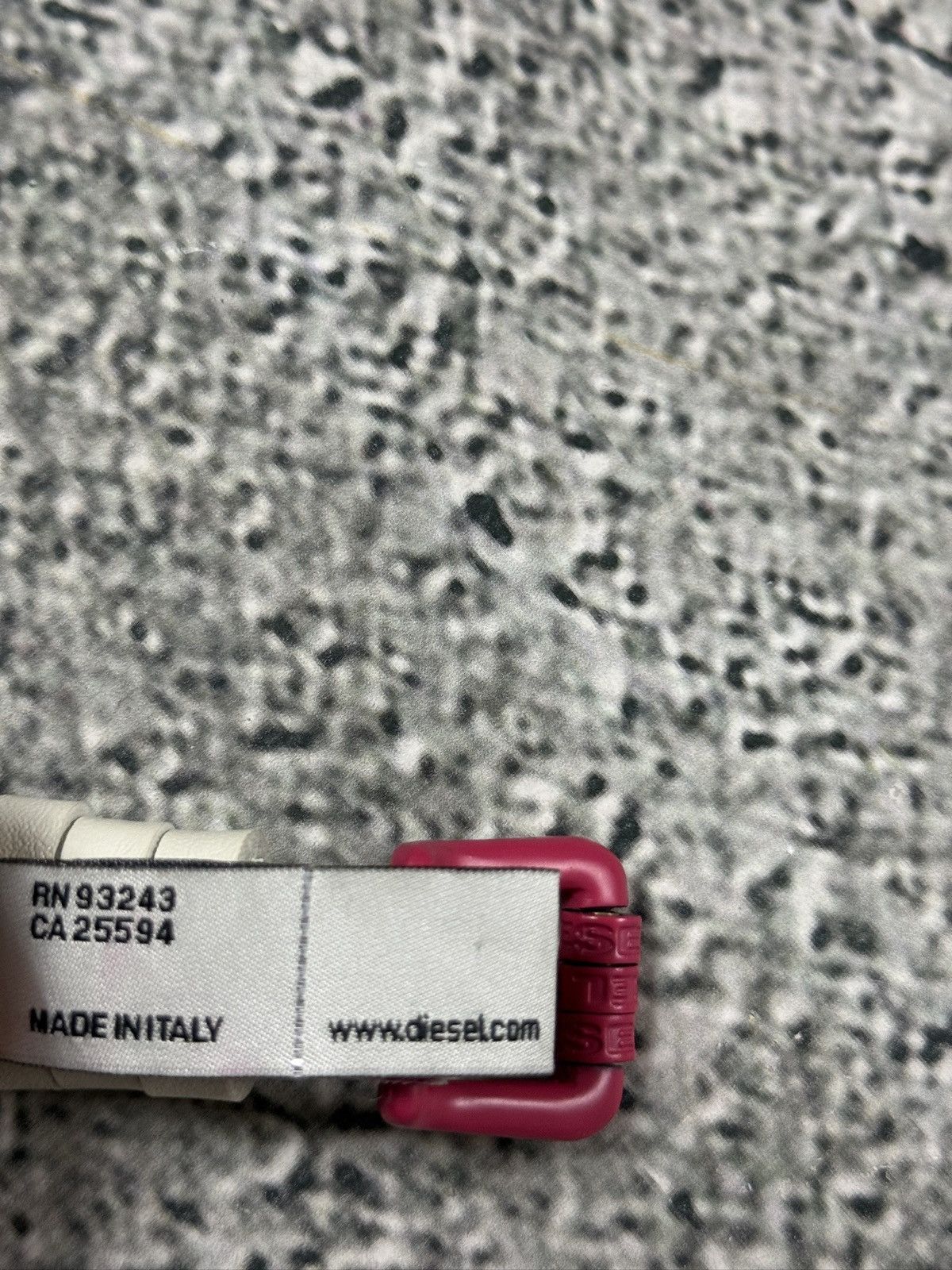 Diesel Diesel leather belt multicolour moving letters Y2K white Size ONE SIZE - 6 Thumbnail