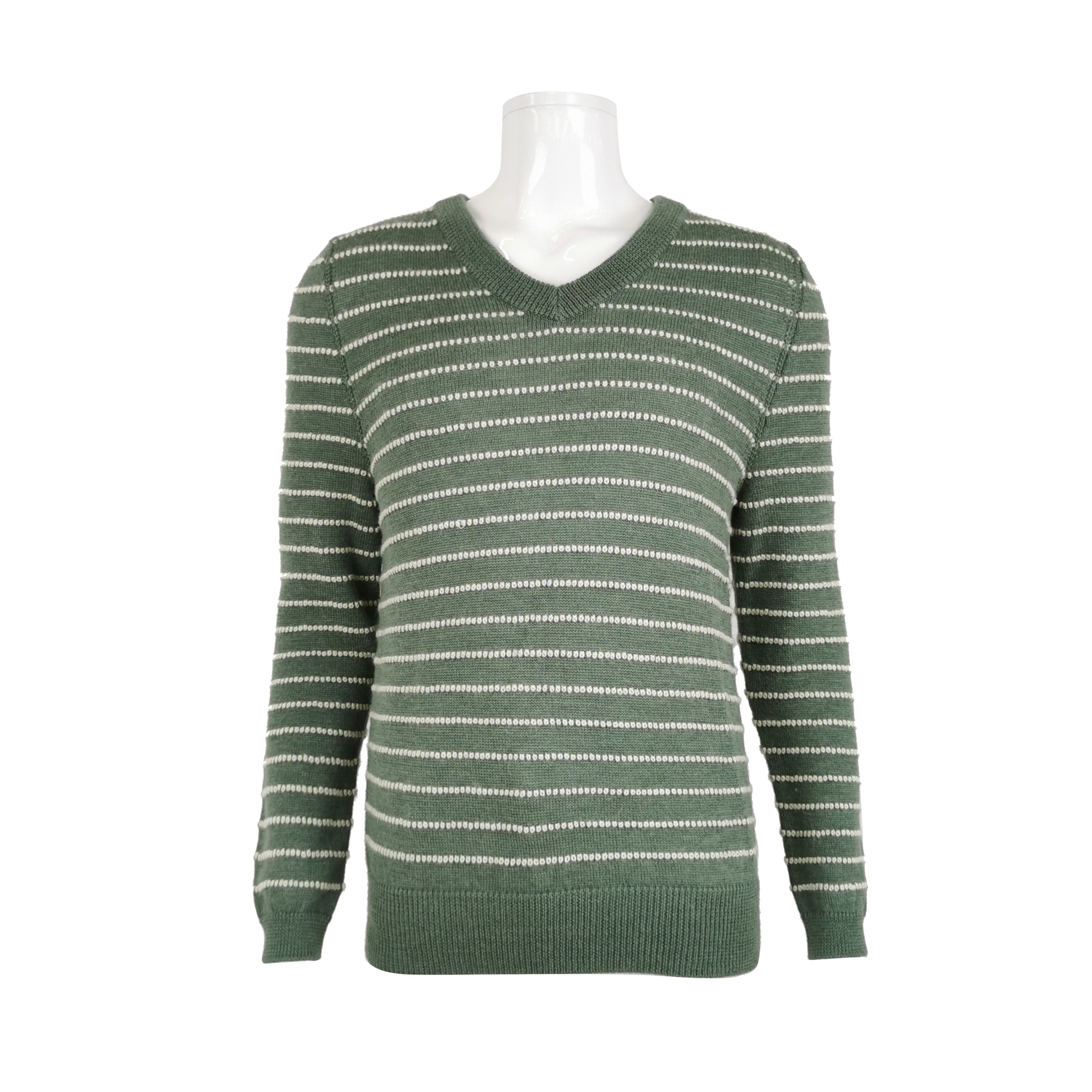 Gucci Gucci Alpaca Wool V-Neck Striped Sweater L Size US L / EU 52-54 / 3 - 1 Thumbnail