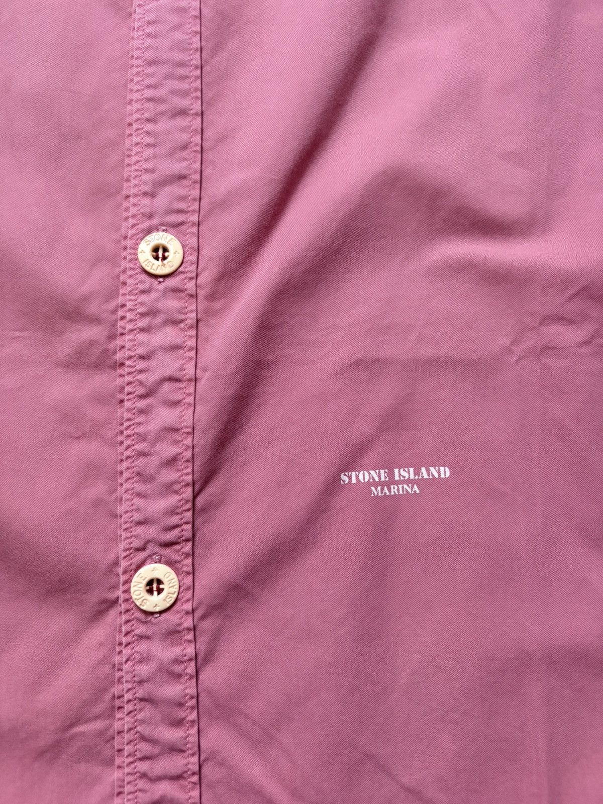 Stone Island Stone Island 1996 Pink Marina Vintage Overshirt Size US M / EU 48-50 / 2 - 4 Thumbnail