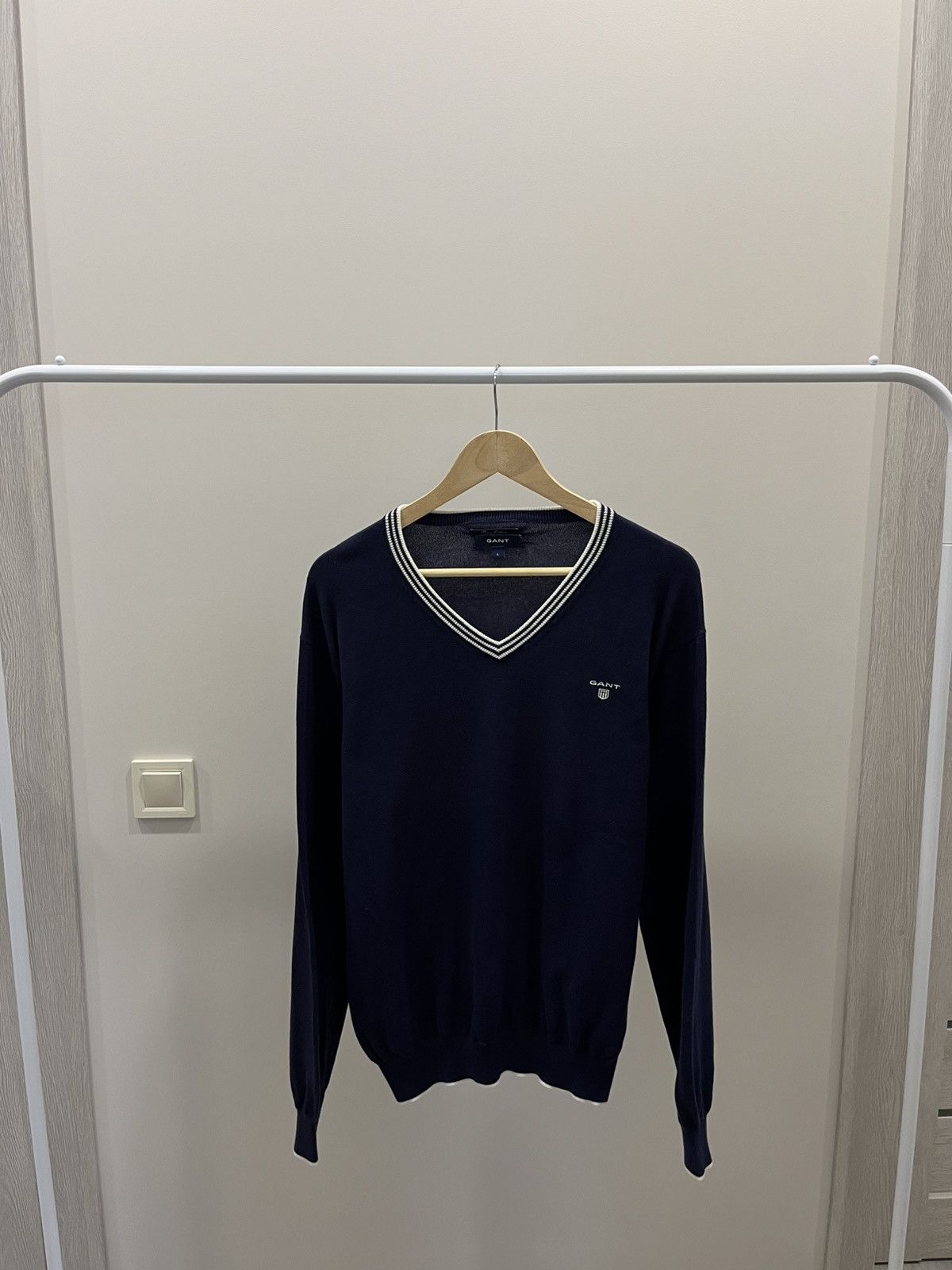 Gant Gant sweater men heavy wool purple L Size US L / EU 52-54 / 3 - 1 Thumbnail