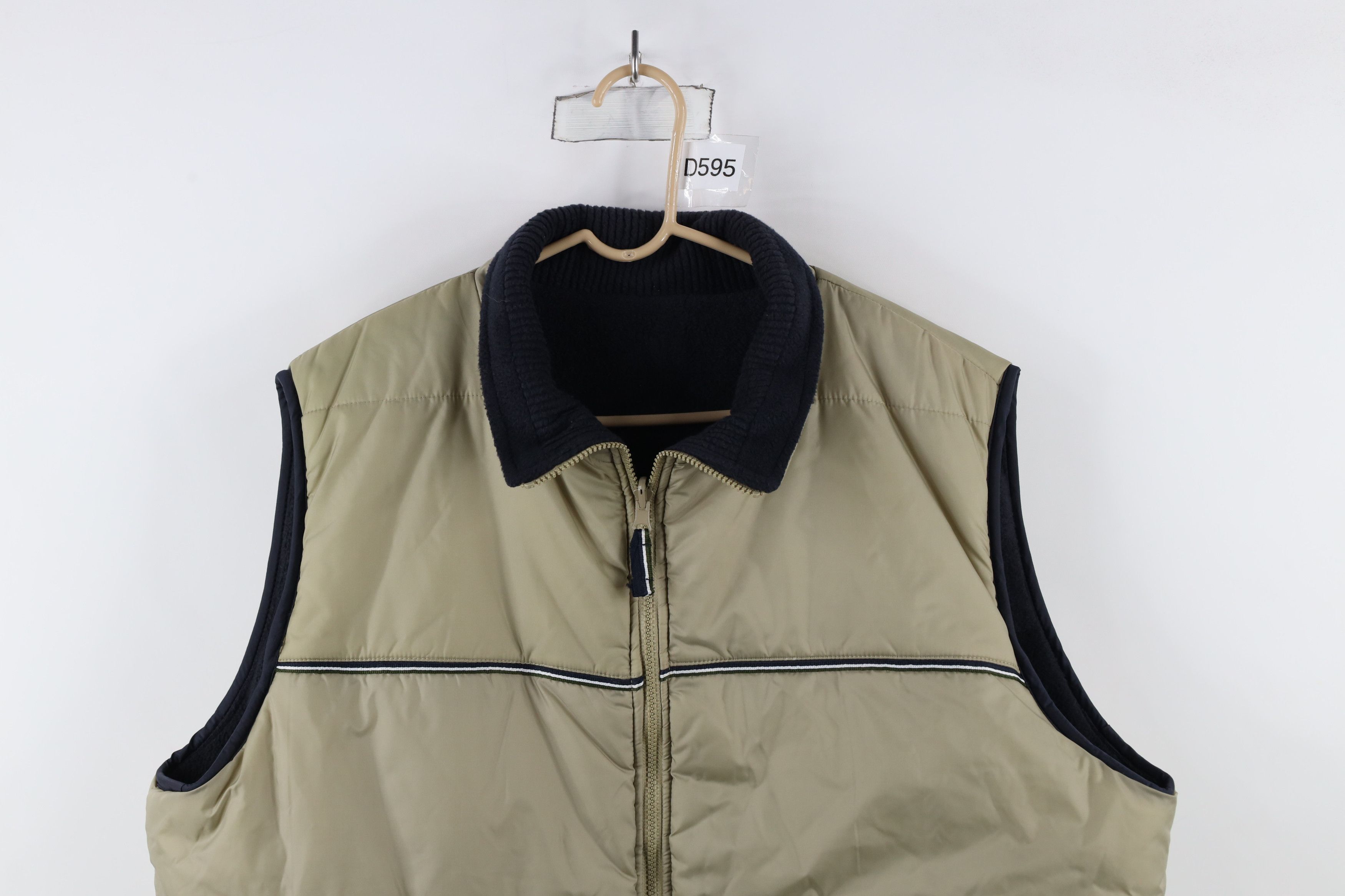 Vintage Vintage 90s Streetwear Reversible Vest Jacket Beige Blue Size US XL / EU 56 / 4 - 2 Thumbnail