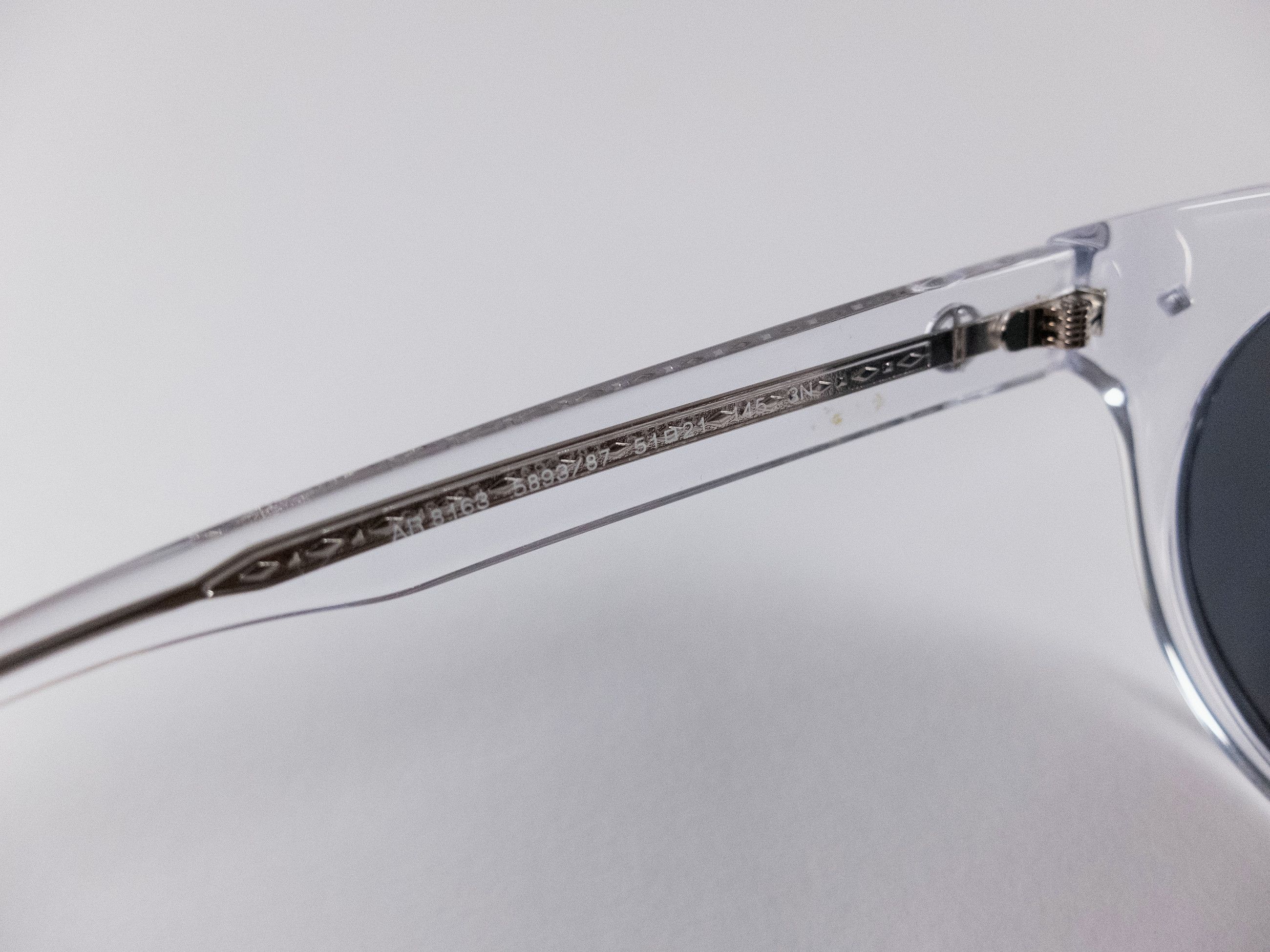 Giorgio Armani GIORGIO ARMANI Runway clear round acetate sunglasses Size ONE SIZE - 9 Thumbnail