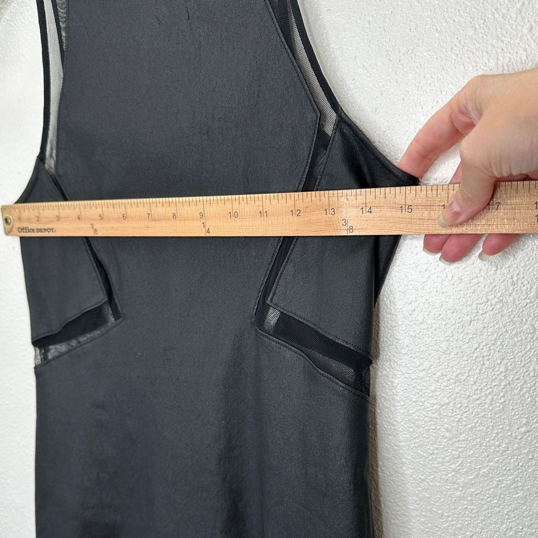 Other ANGL Black Faux Leather Mesh Cutout High Neck Dress M Size M / US 6-8 / IT 42-44 - 10 Thumbnail