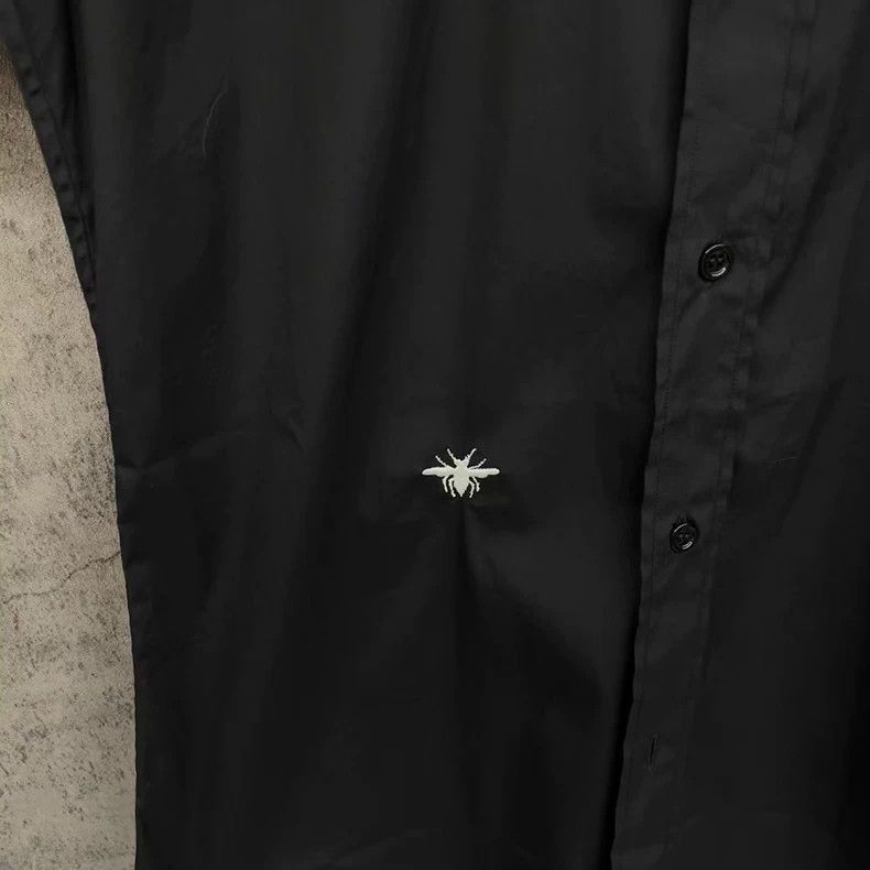 Dior Dior black short-sleeve embroidered shirt by Dior-2507 Size US M / EU 48-50 / 2 - 2 Thumbnail