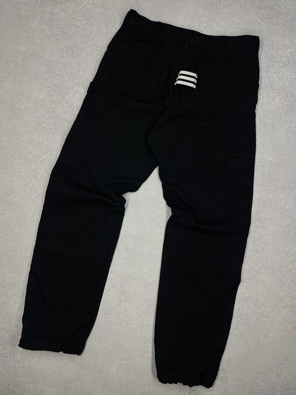 image of Vintage Adidas Y3 Yohji Yamamoto Black Pants Y2K, Men's (Size 32)