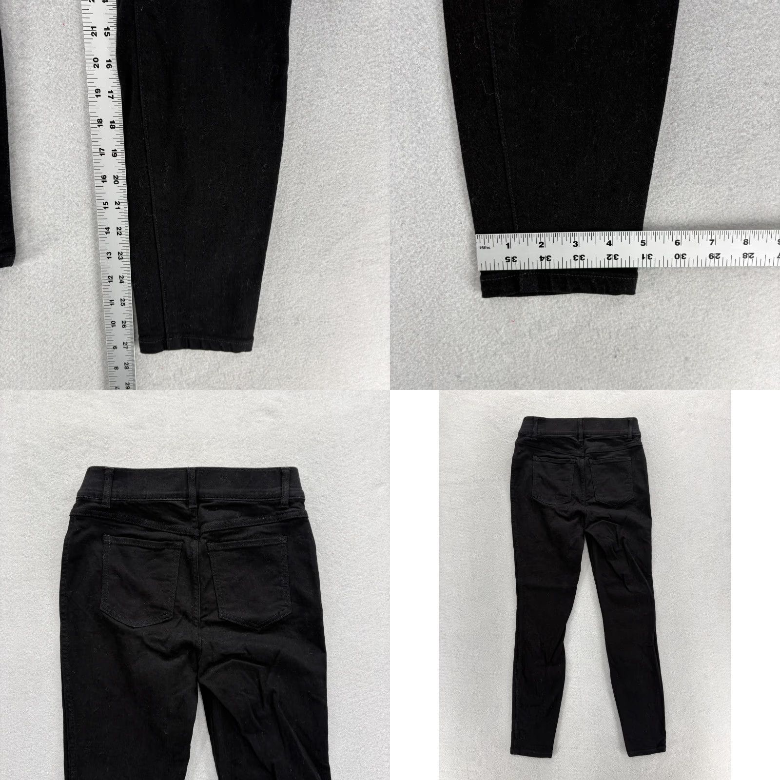 Spanx Spanx High-Rise Ankle Skinny Shaping Jeans Womens Small Black Tummy Control Pant Size 28" / US 6 / IT 42 - 8 Thumbnail