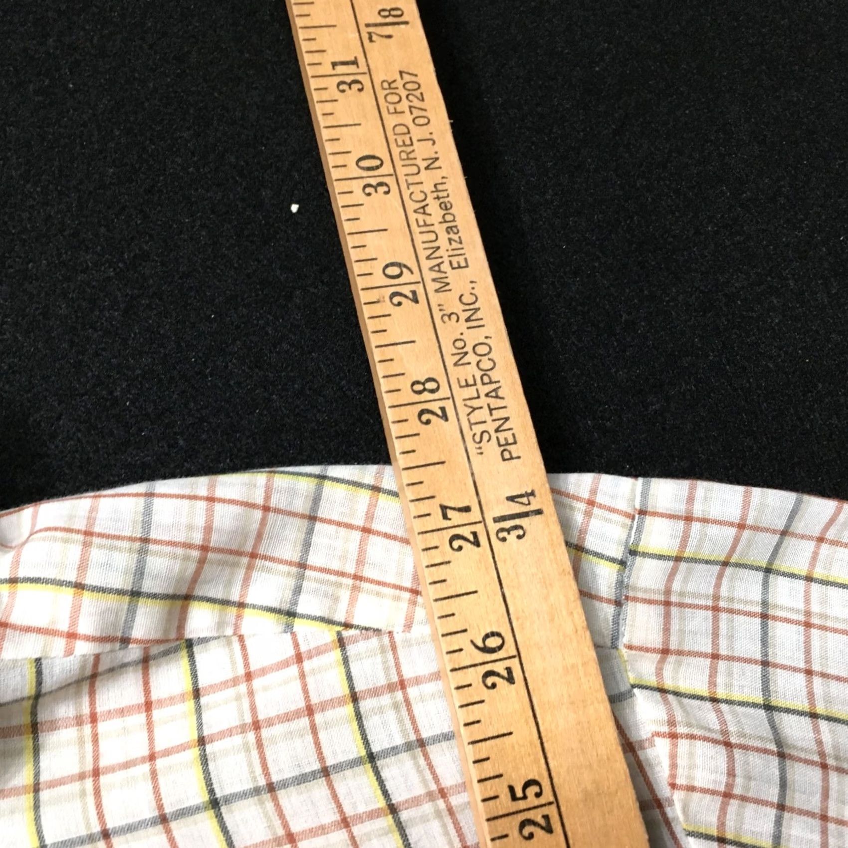 Vintage Chess King Shirt Mens M Beige Check Button-Up Long Sleeve 70s Slim Vintage? Size US M / EU 48-50 / 2 - 5 Thumbnail