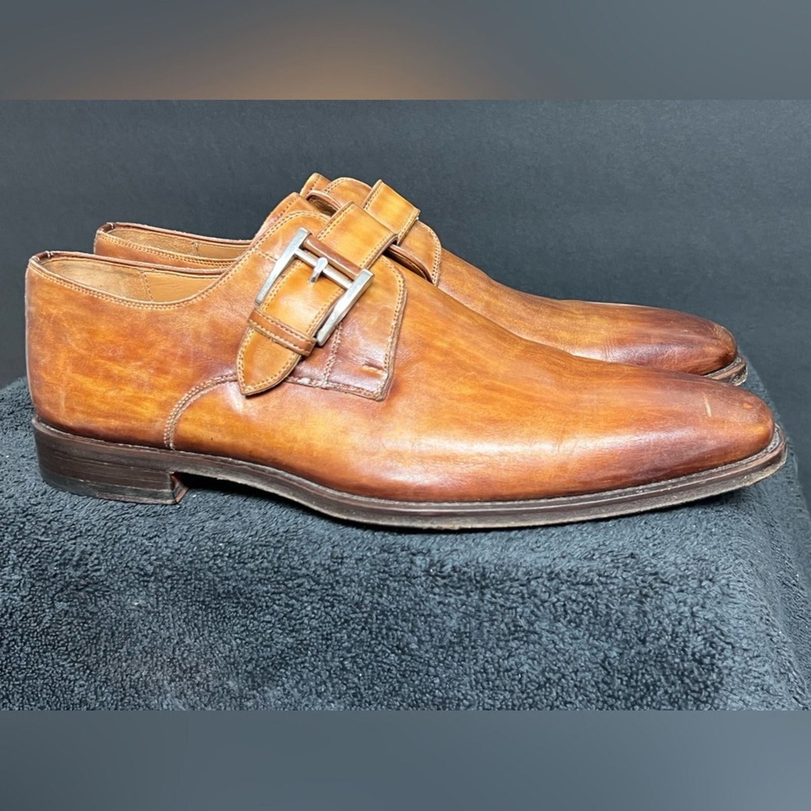 Magnanni Magnanni Marco II Monk Strap Leather Dress Shoes EXTRA WIDE Size US 8.5 / EU 41-42 - 2 Thumbnail