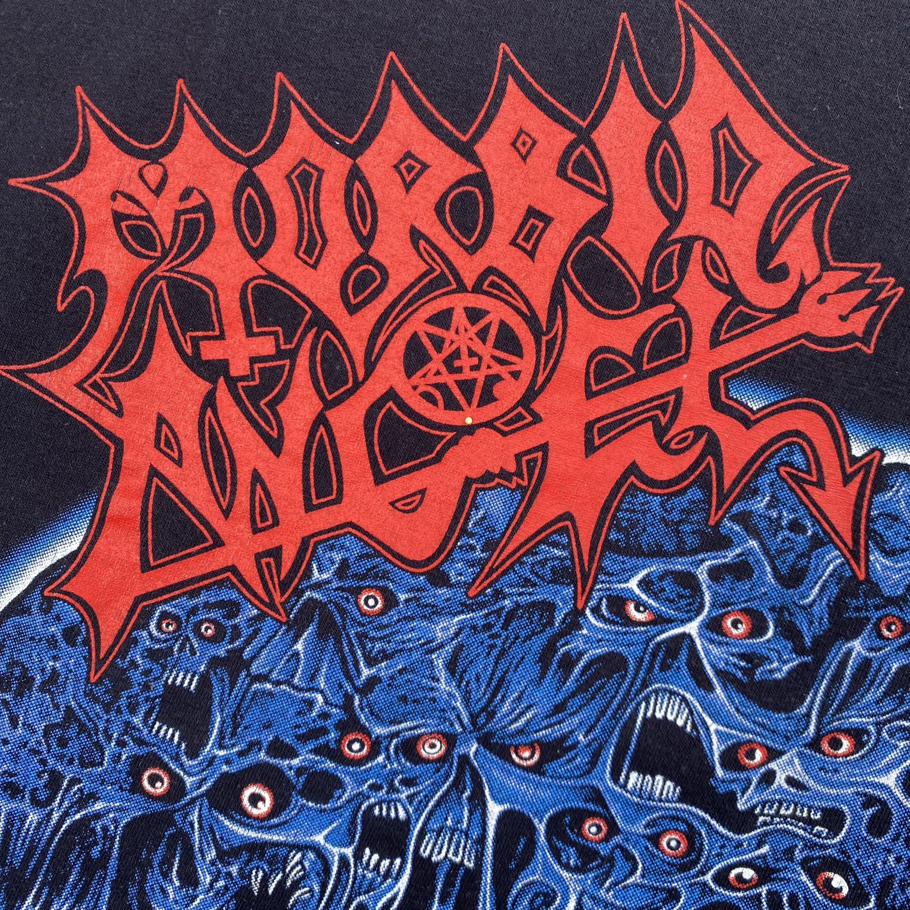 Vintage Vintage Morbid Angel 10 Years Of Madness Band T-Shirt Size US XL / EU 56 / 4 - 9 Thumbnail