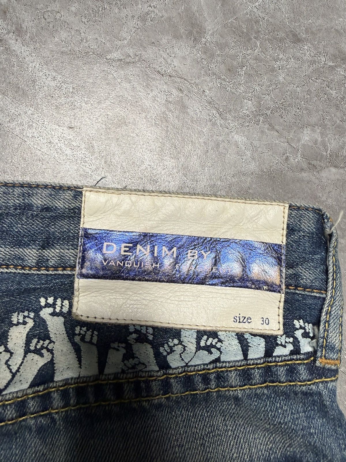 Fragment Design × Vanquish S/S 11 Distressed Jeans With Fragment Logo Size US 30 / EU 46 - 13 Thumbnail