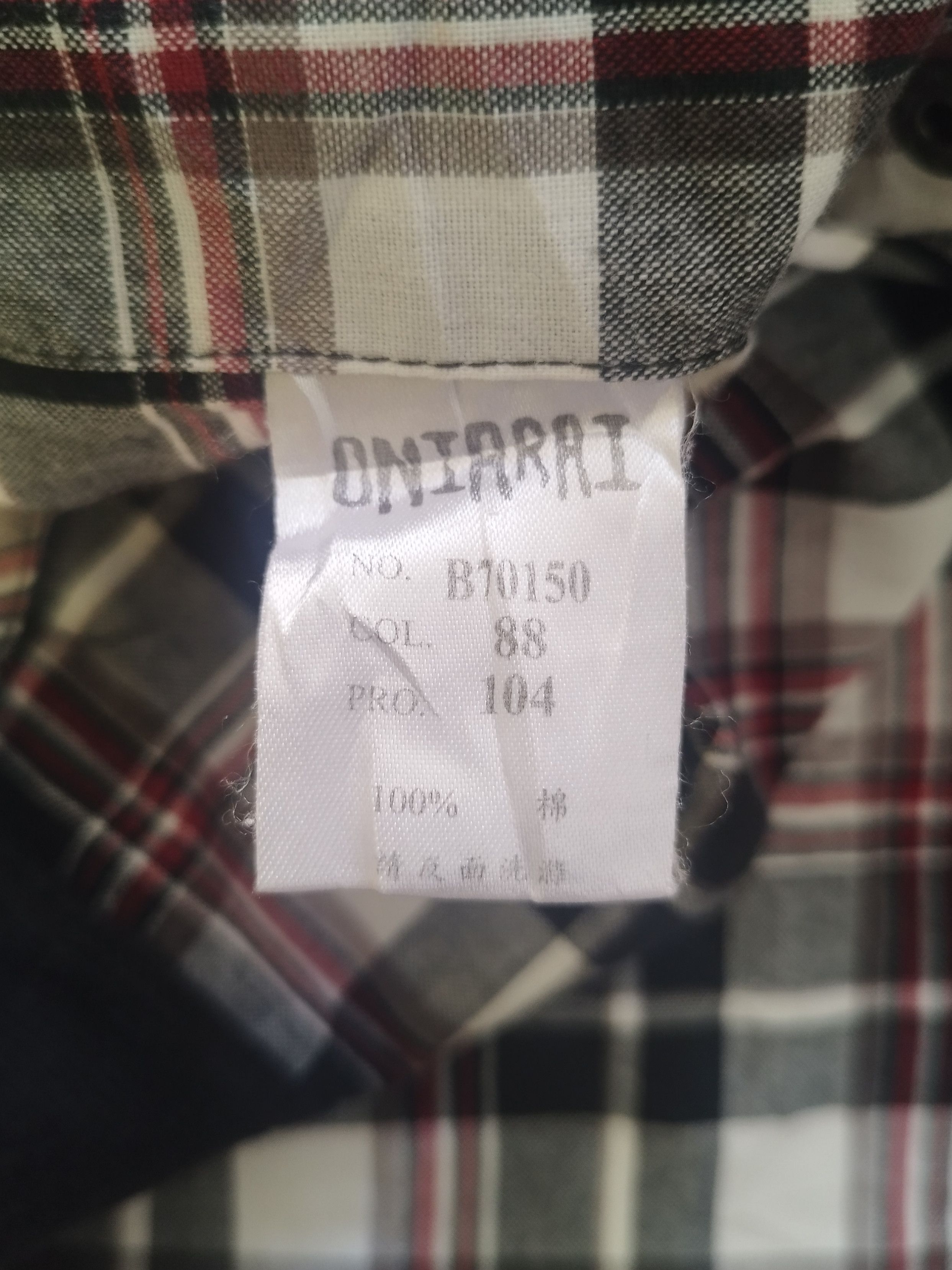 Japanese Brand Oniarai embriodered cross check shirt Size US M / EU 48-50 / 2 - 7 Thumbnail