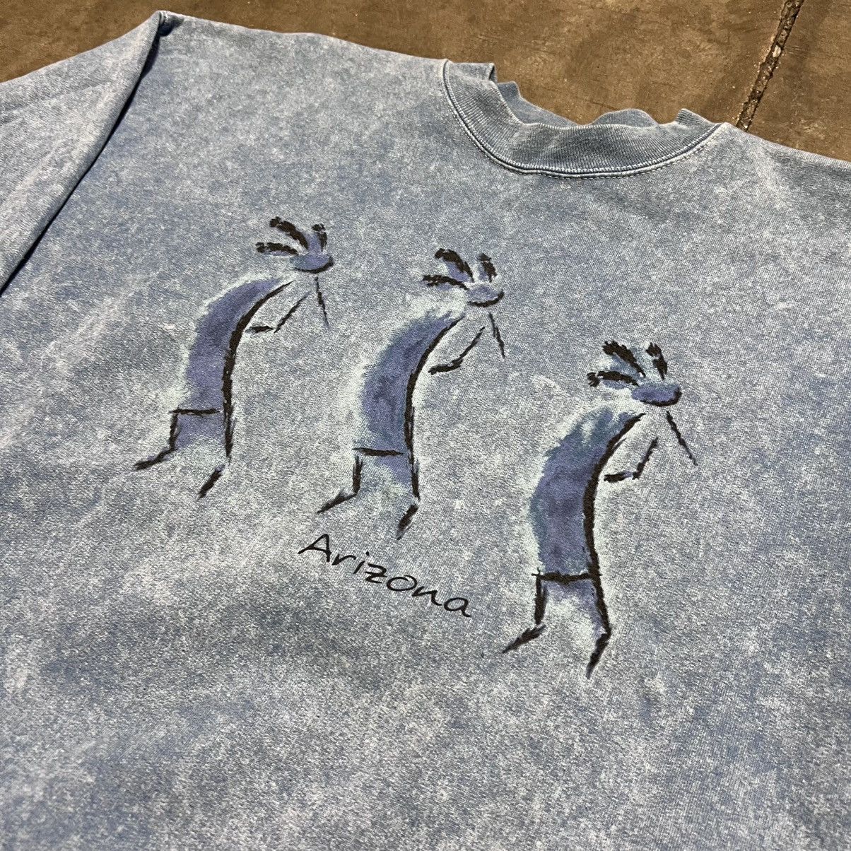 Vintage Vintage Arizona Crewneck Sweatshirt Tourist Kokopelli 90s Size US L / EU 52-54 / 3 - 4 Thumbnail