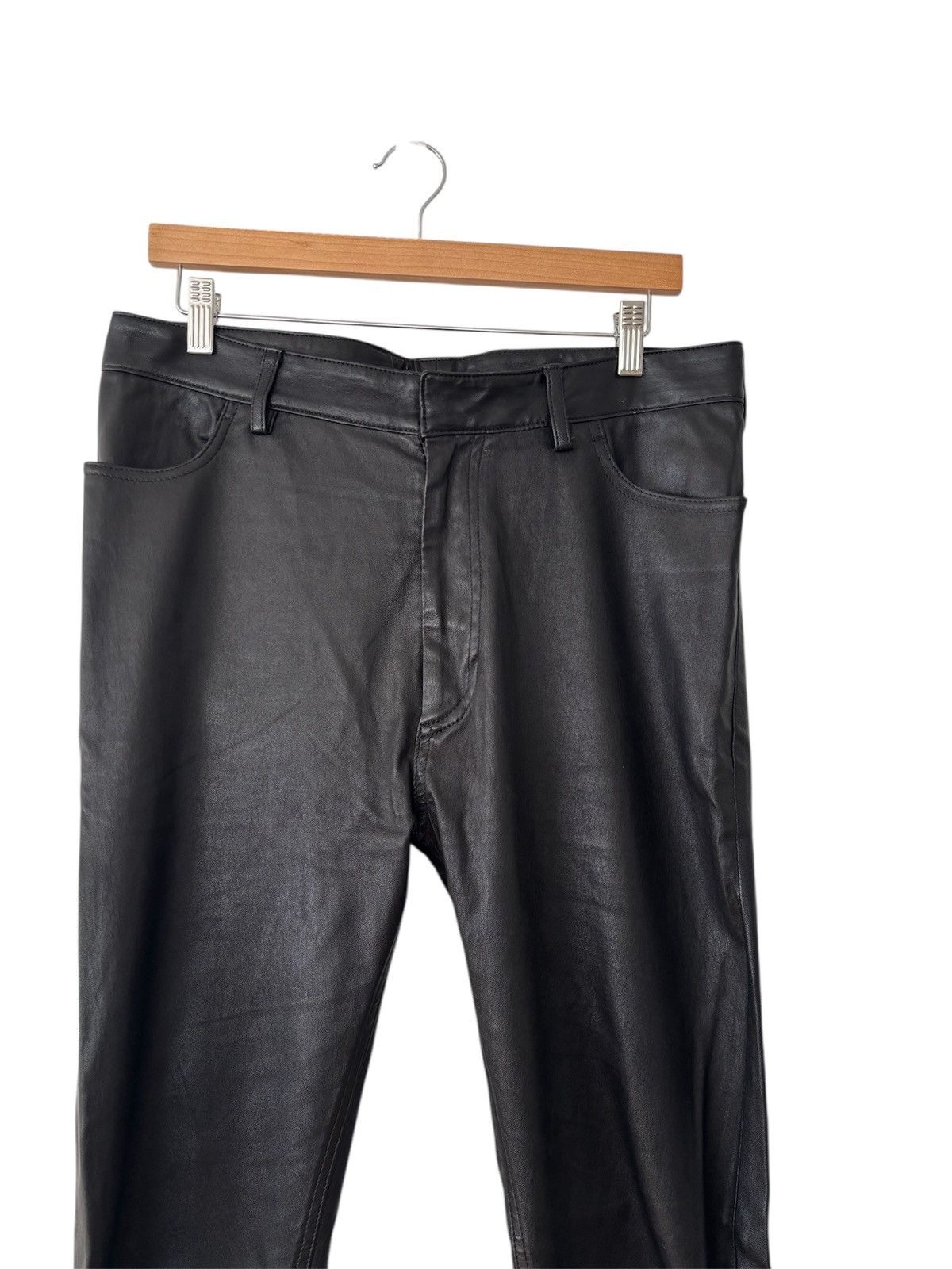 Ann Demeulemeester Ann Demeulemeester Leather Pants Size US 33 - 2 Thumbnail