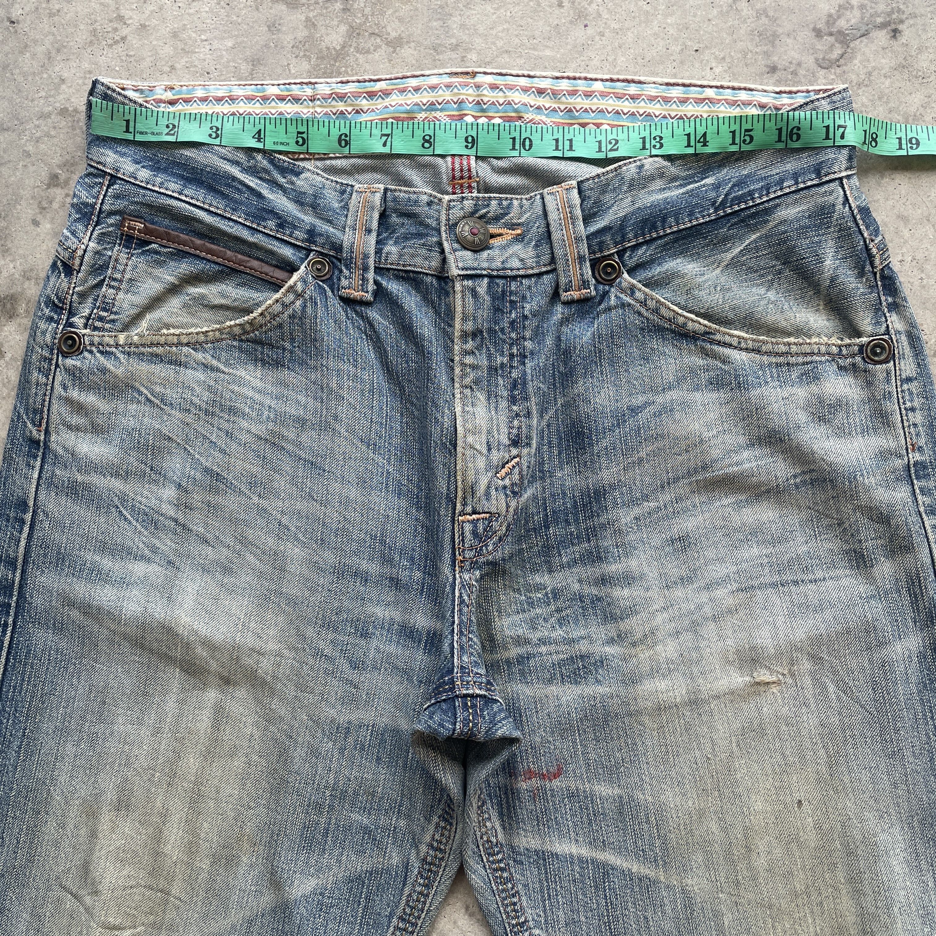 Edwin W35 Vintage Edwin Denim Distressed Faded Rusty Jeans Pants Size US 35 - 6 Thumbnail