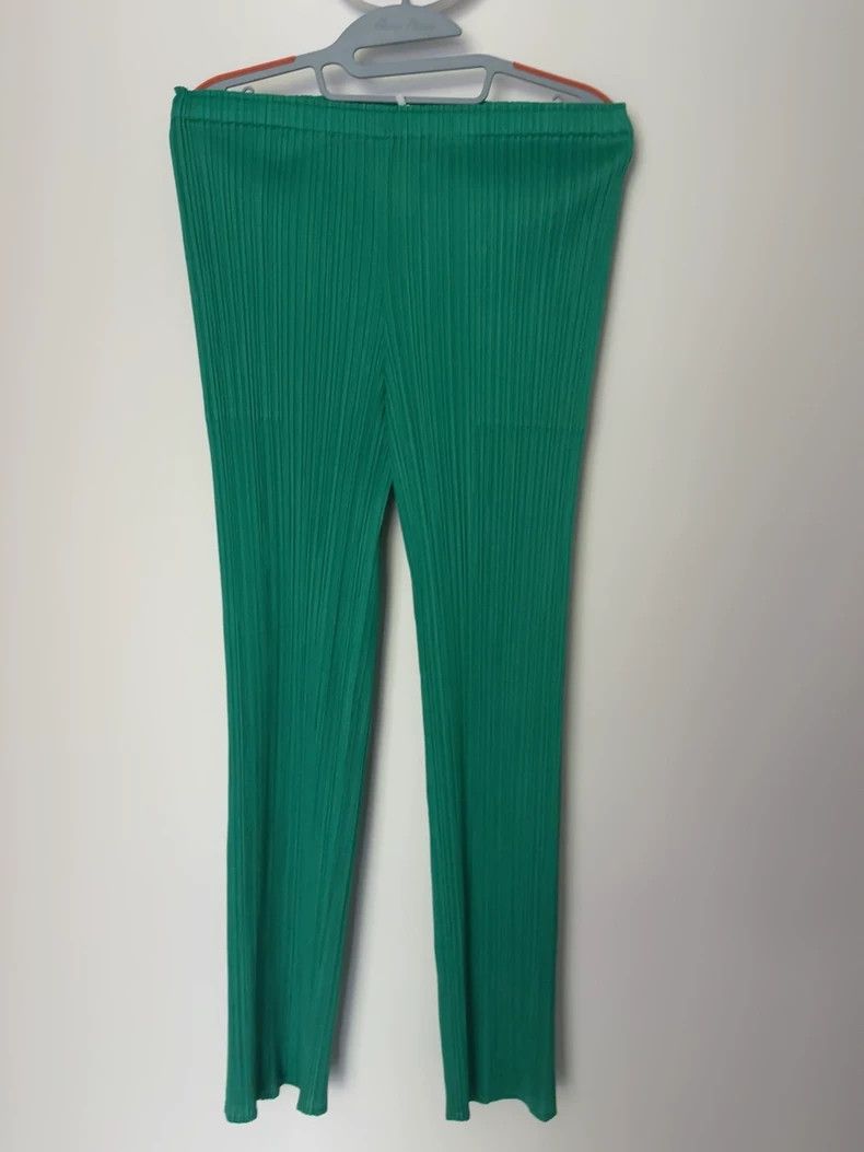 Issey Miyake Issey Miyake size:3 Green pleated pants Size 42" / US 20 - 1 Thumbnail