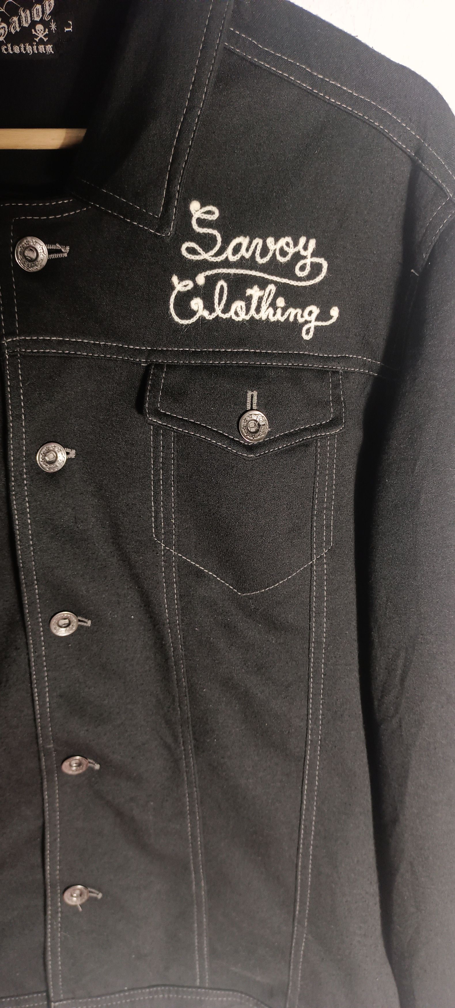 If Six Was Nine Vintage🔥Savoy Clothing Embroidery Logo Rock n Roll design Size US L / EU 52-54 / 3 - 3 Thumbnail