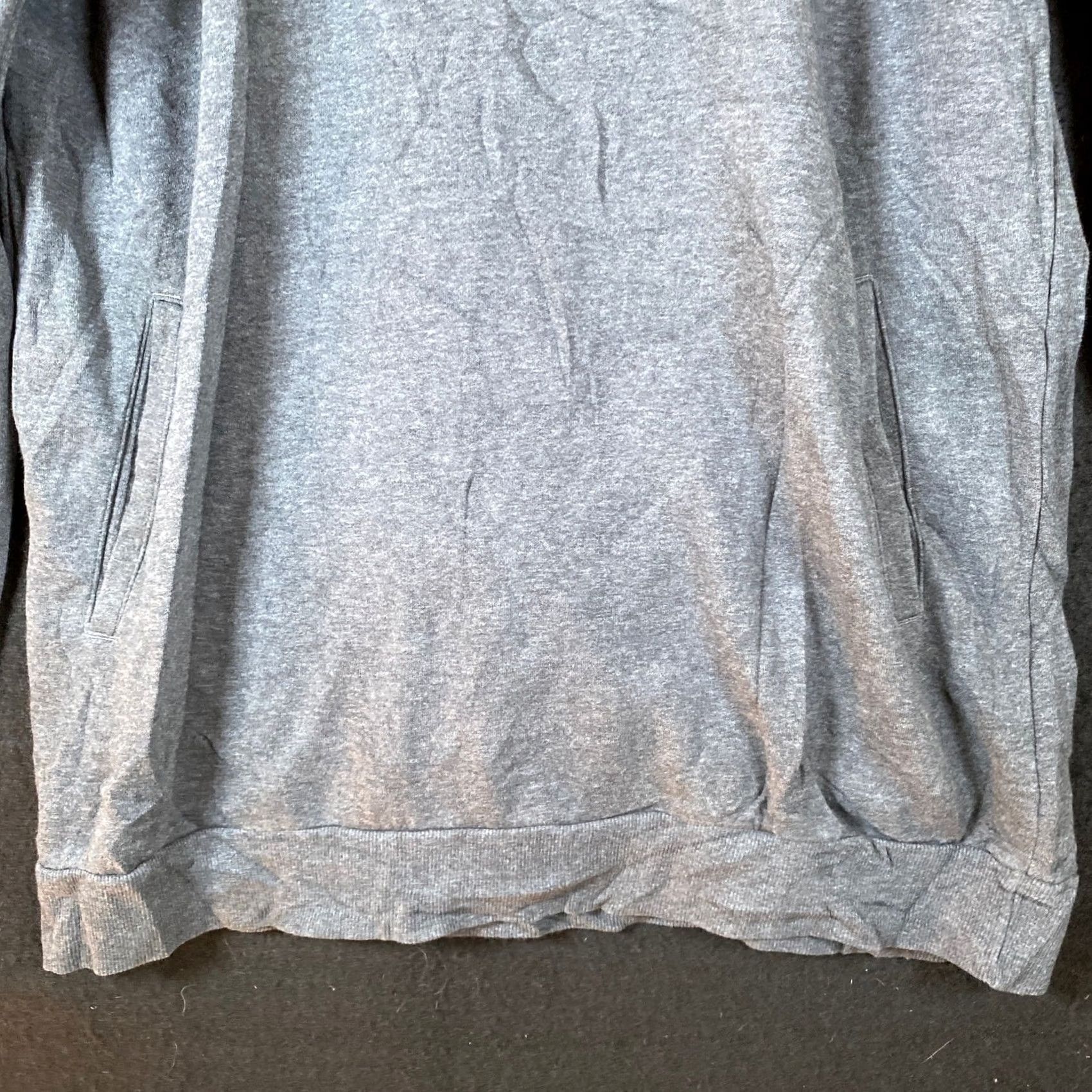 Adidas Adidas Womens Sweatshirt Gray Essentials Comfort Elongated 1/4 Zip Stretch M Hoodie Pullover Regular Solid Pattern Size M / US 6-8 / IT 42-44 - 3 Thumbnail