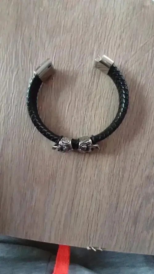 Other Black Braided Leather Bracelet Size ONE SIZE - 3 Thumbnail
