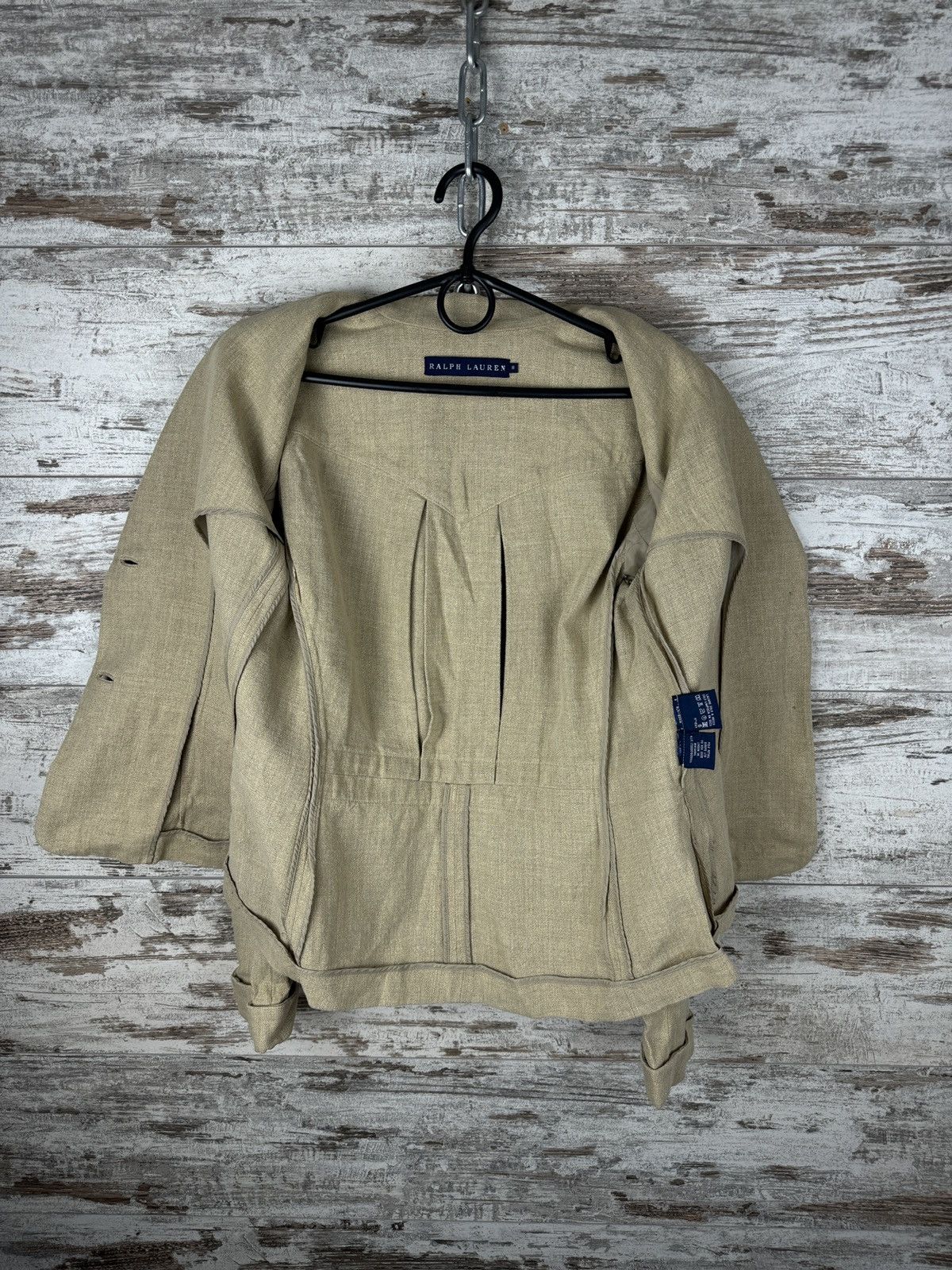 Polo Ralph Lauren × Vintage Women’s Vintage Polo Ralph Lauren linen blazer line size 8 S Size S / US 4 / IT 40 - 10 Thumbnail