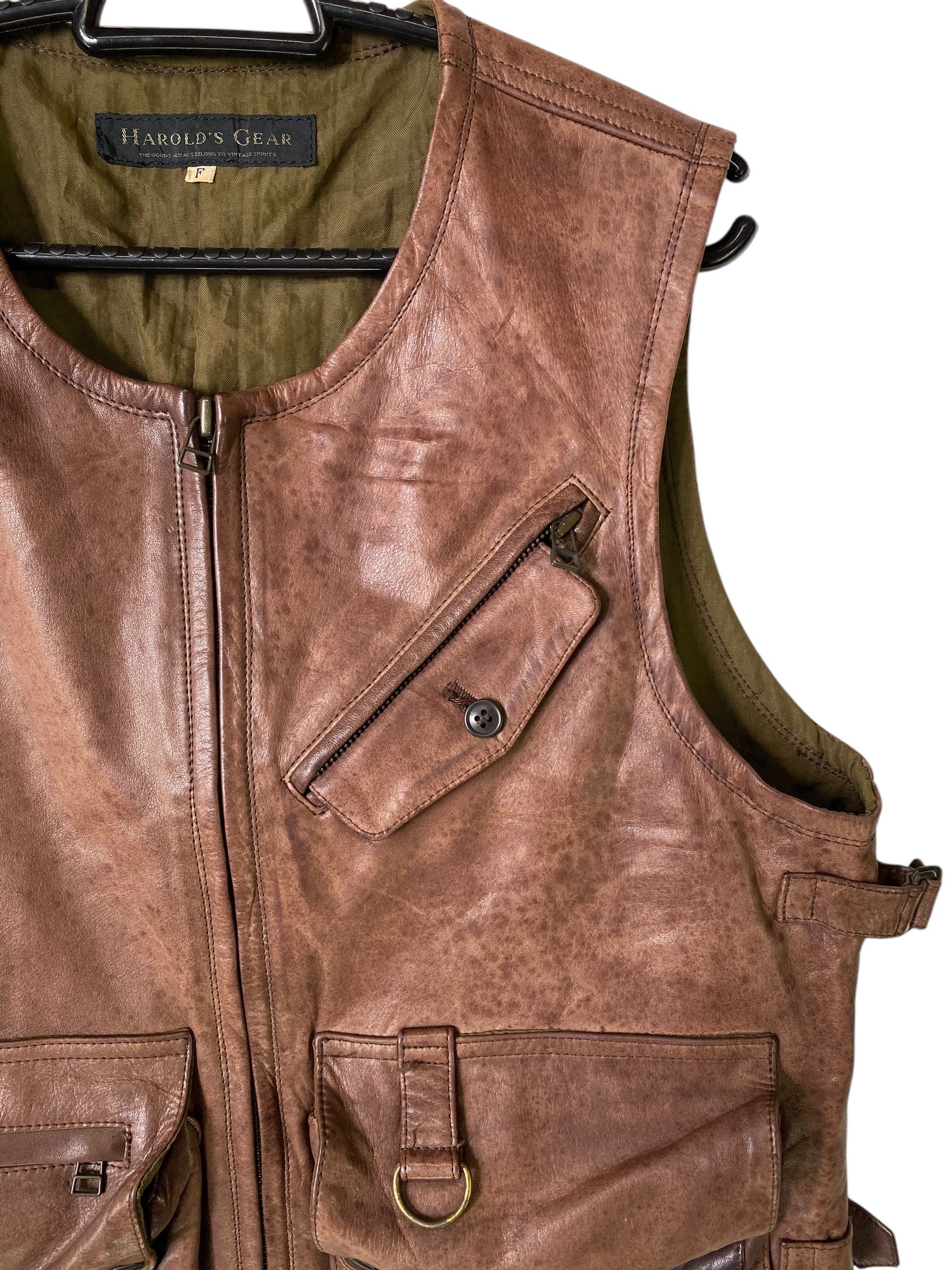 Genuine Leather 2000s Harold's Gear tactical horsehide leather vest Size US S / EU 44-46 / 1 - 4 Thumbnail