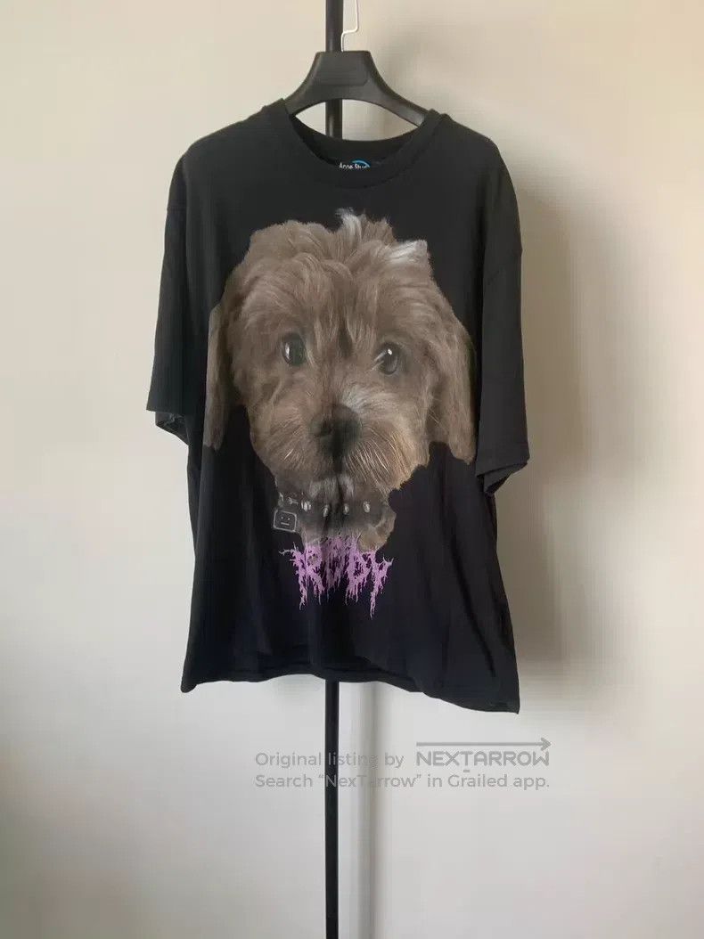 Acne Studios Acne Studios Dog image print distressed short-sleeve Size US XL / EU 56 / 4 - 1 Thumbnail