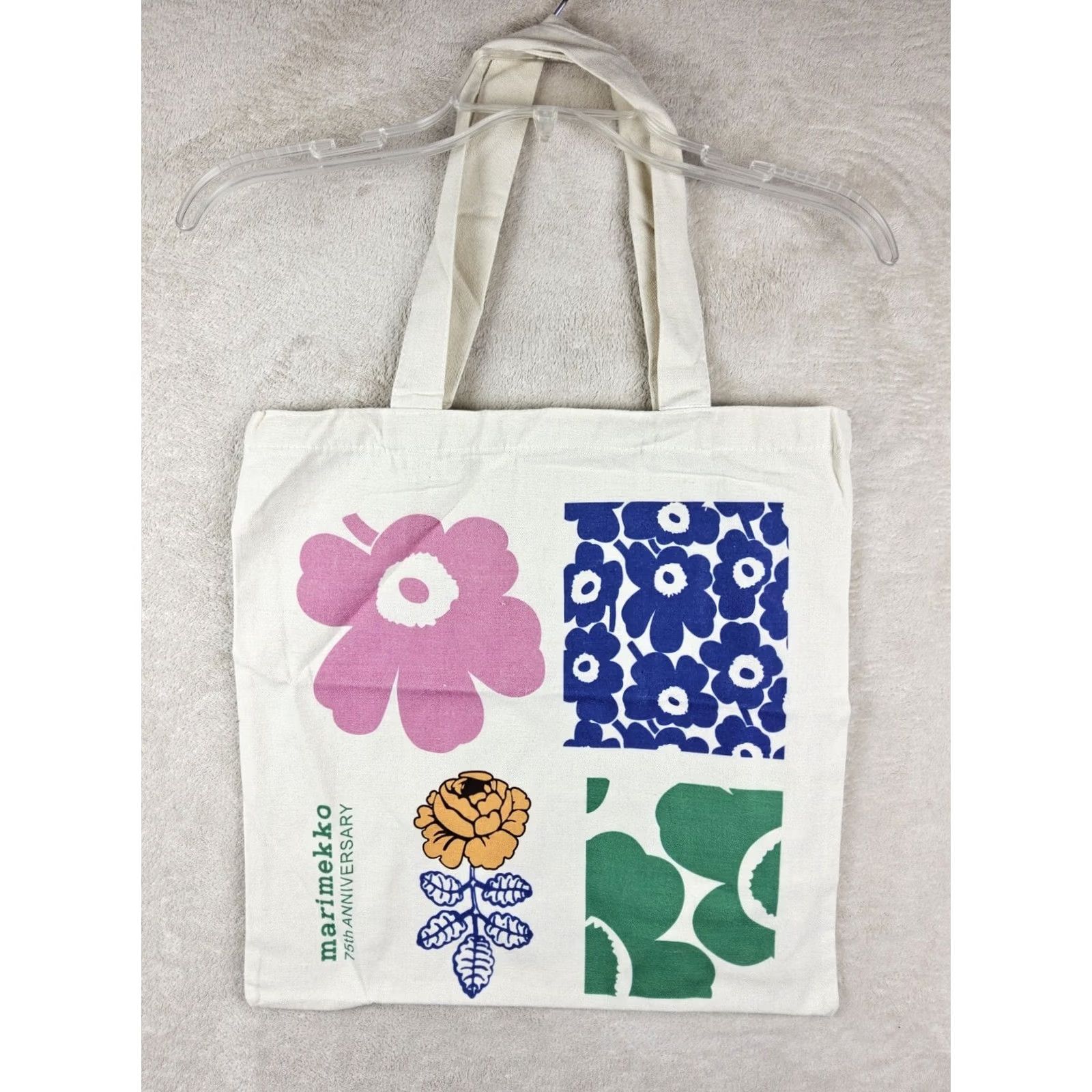 Marimekko Marimekko AE Vankka 75th Anniversary Limited Kioski Tote Bag Multicolor Canvas Tote Unisex Adults 16x17in Size ONE SIZE - 2 Thumbnail
