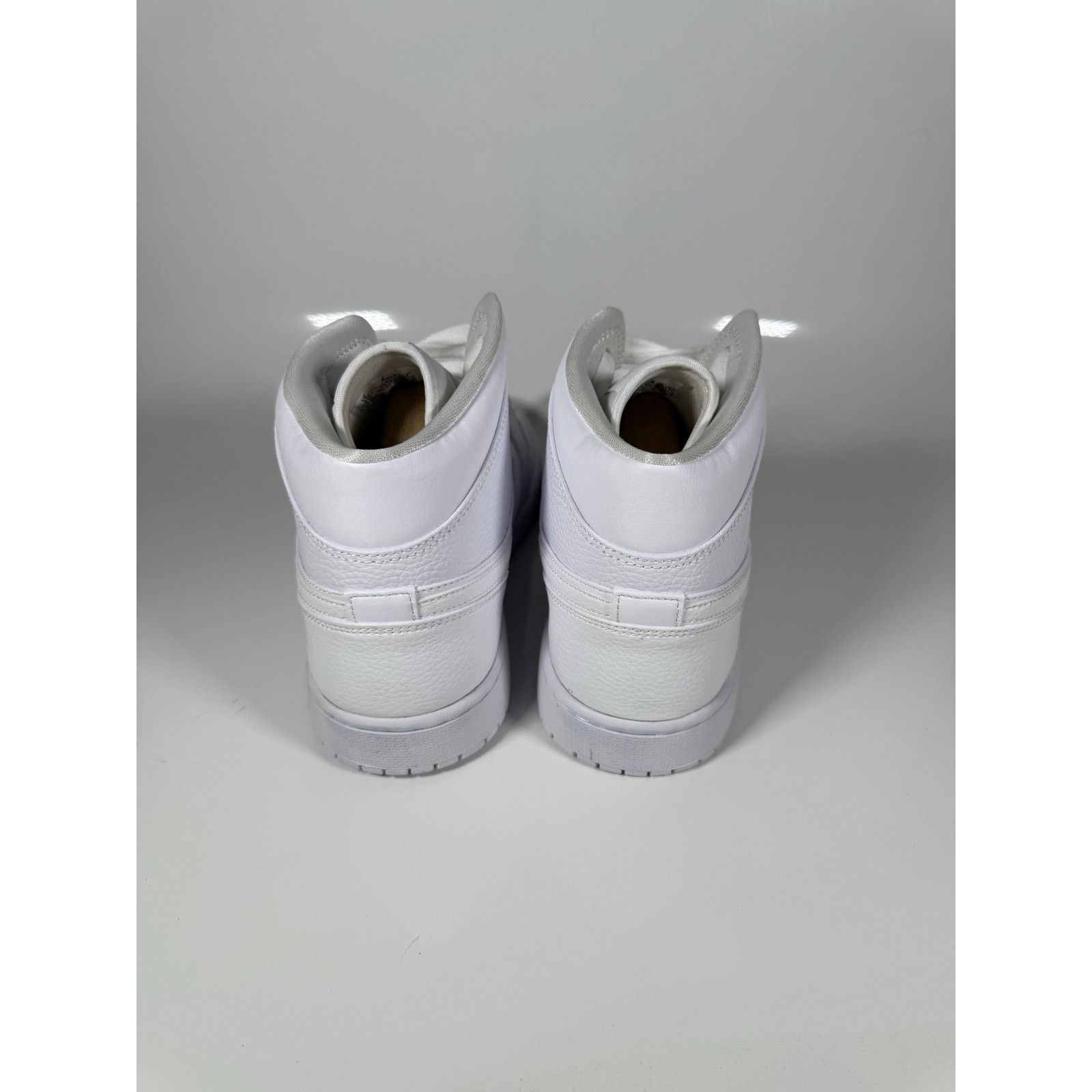 Nike Men’s Nike Air Jordan 1 Mid Triple White 554724-130 size 13 Size US 13 / EU 46 - 4 Thumbnail