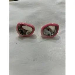 Jil Sander o1loc1c1124 Size: OS/ Ceramic Earrings in Pink Size ONE SIZE - 3 Thumbnail